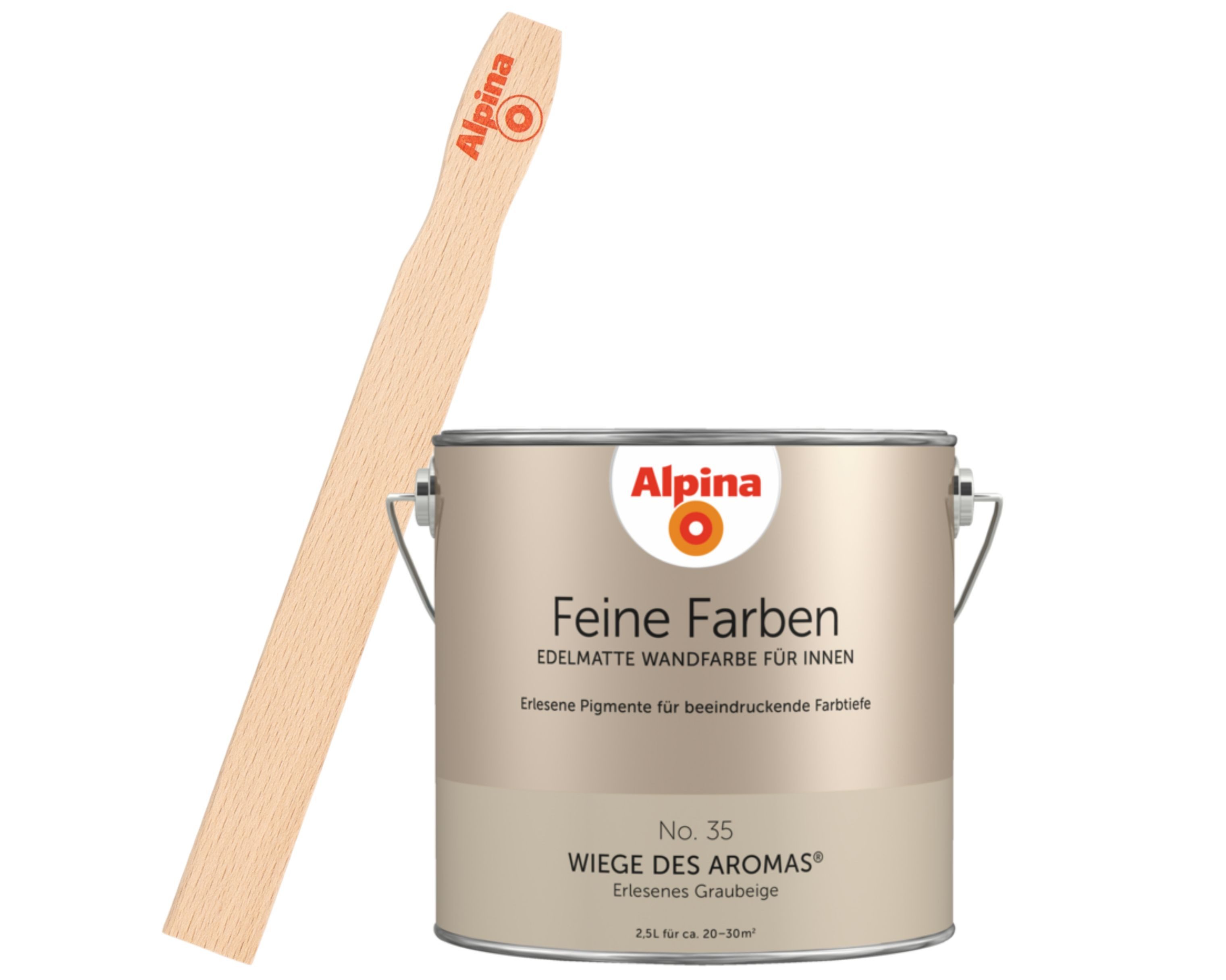 Alpina Wandfarbe Alpina Feine Farben + Gratis Rührstab