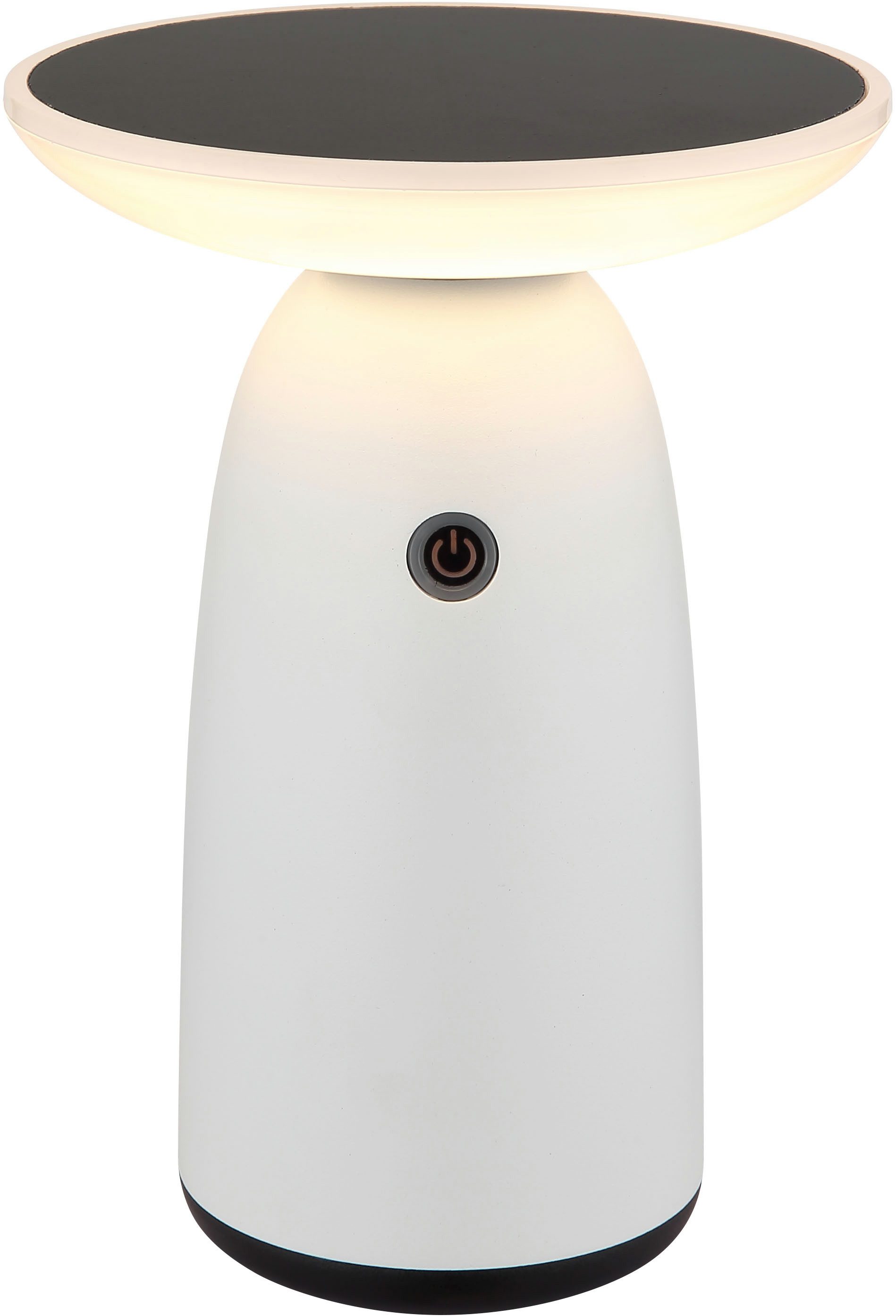 GLOBO LIGHTING LED Solarleuchte SOLARLEUCHTE, Dimmfunktion, Memoryfunktion, mehrere Helligkeitsstufen, LED fest integriert, Warmweiß, Solar/Touchdimmer/IP54/kann mit USB-C Kabel geladen werden