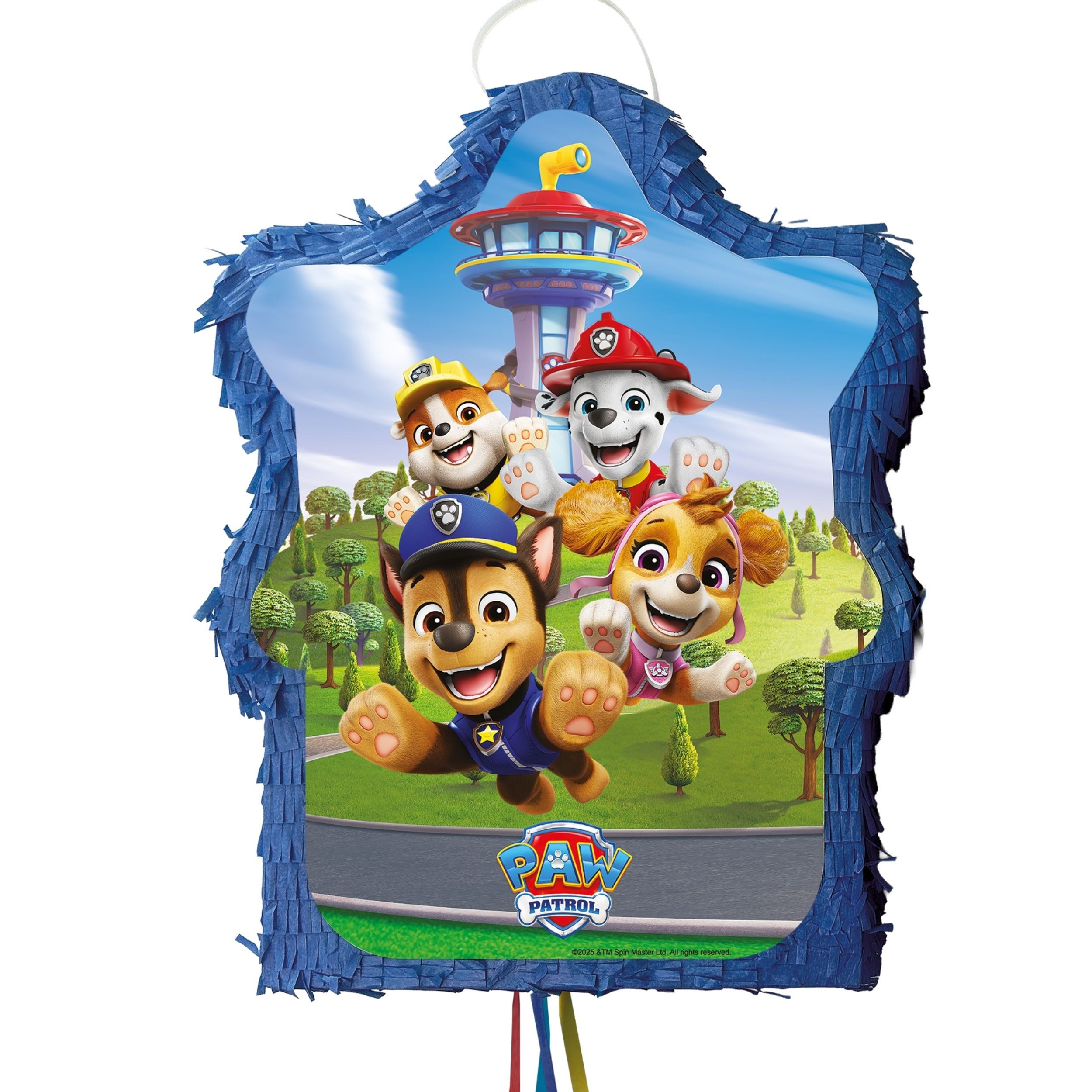 Procos Einweggeschirr-Set Paw Patrol Rescue Heroes 3D Zugpinata Kindergeburtstag Party Deko, 1 Personen
