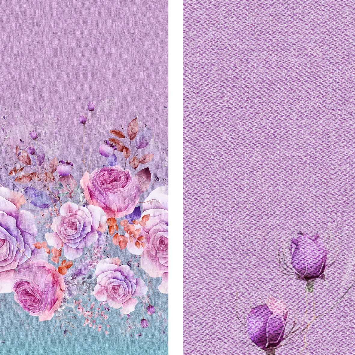 Leylas Welt Stoff Stoff Baumwoll Jersey Julina Bordüre 160 cm WB Eigenproduktion, Reaktivdruck