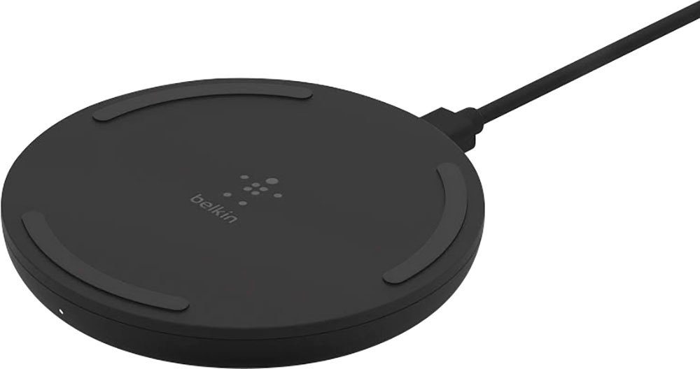 Belkin BOOST CHARGE Wireless Charging Pad 15W ohne Netzteil USB-Ladegerät (kabellose Ladestation für Apple Samsung Google LG)