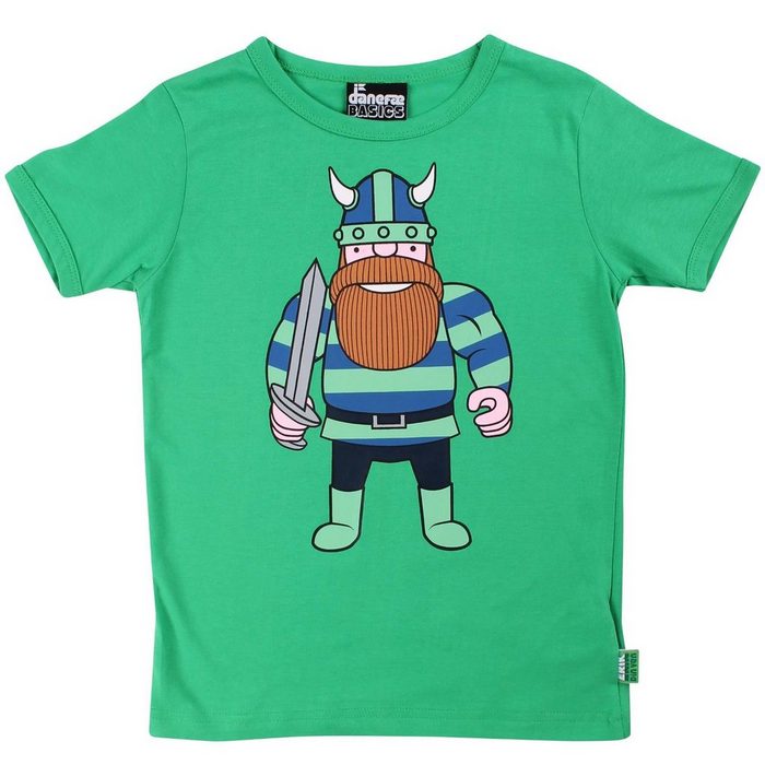 Danefae T-Shirt Danefae Kinder T-Shirt grün Wikinger (1-tlg)