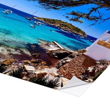 Posterlounge Wandfolie Jürgen Seibertz, Mallorca - traumhafte Bucht, Wohnzimmer Fotografie