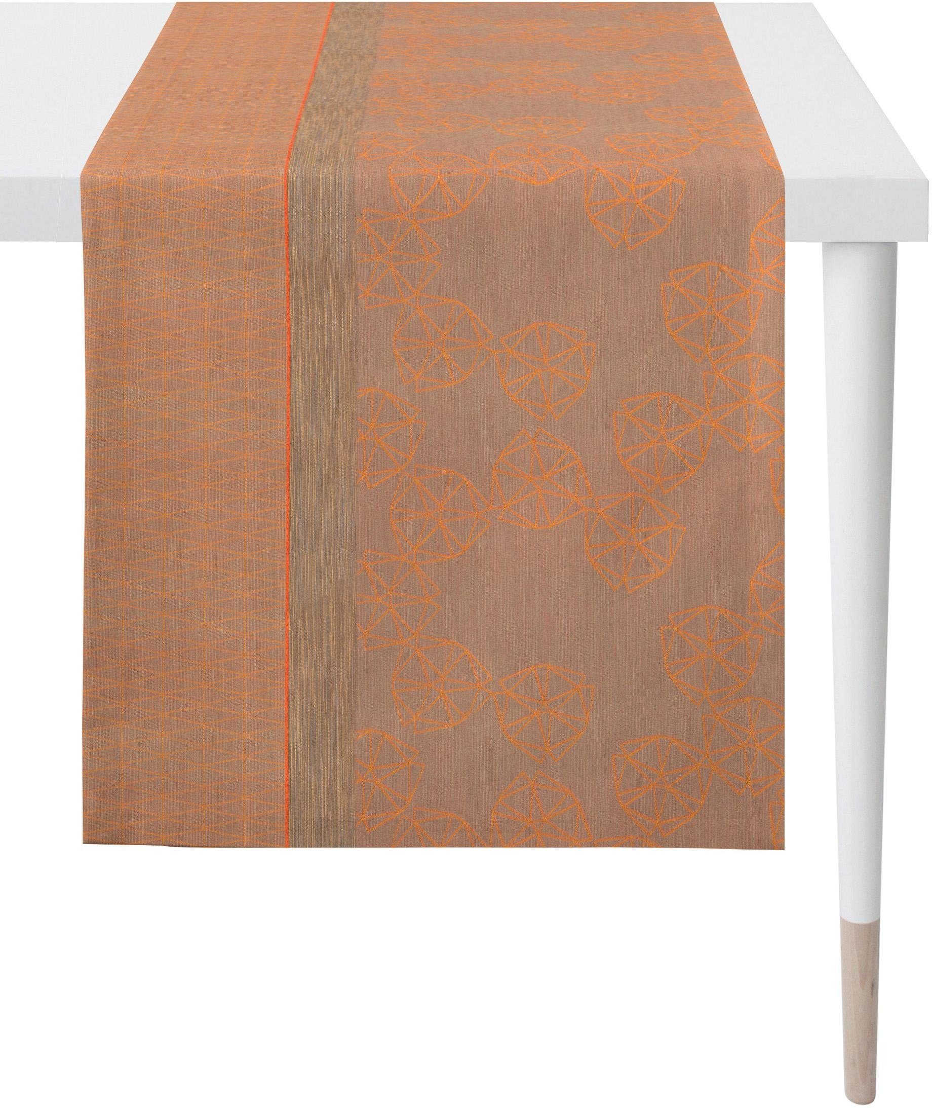 APELT Tischläufer 1304 Loft Style, Jacquard (1-tlg) orange/braun/terrakotta