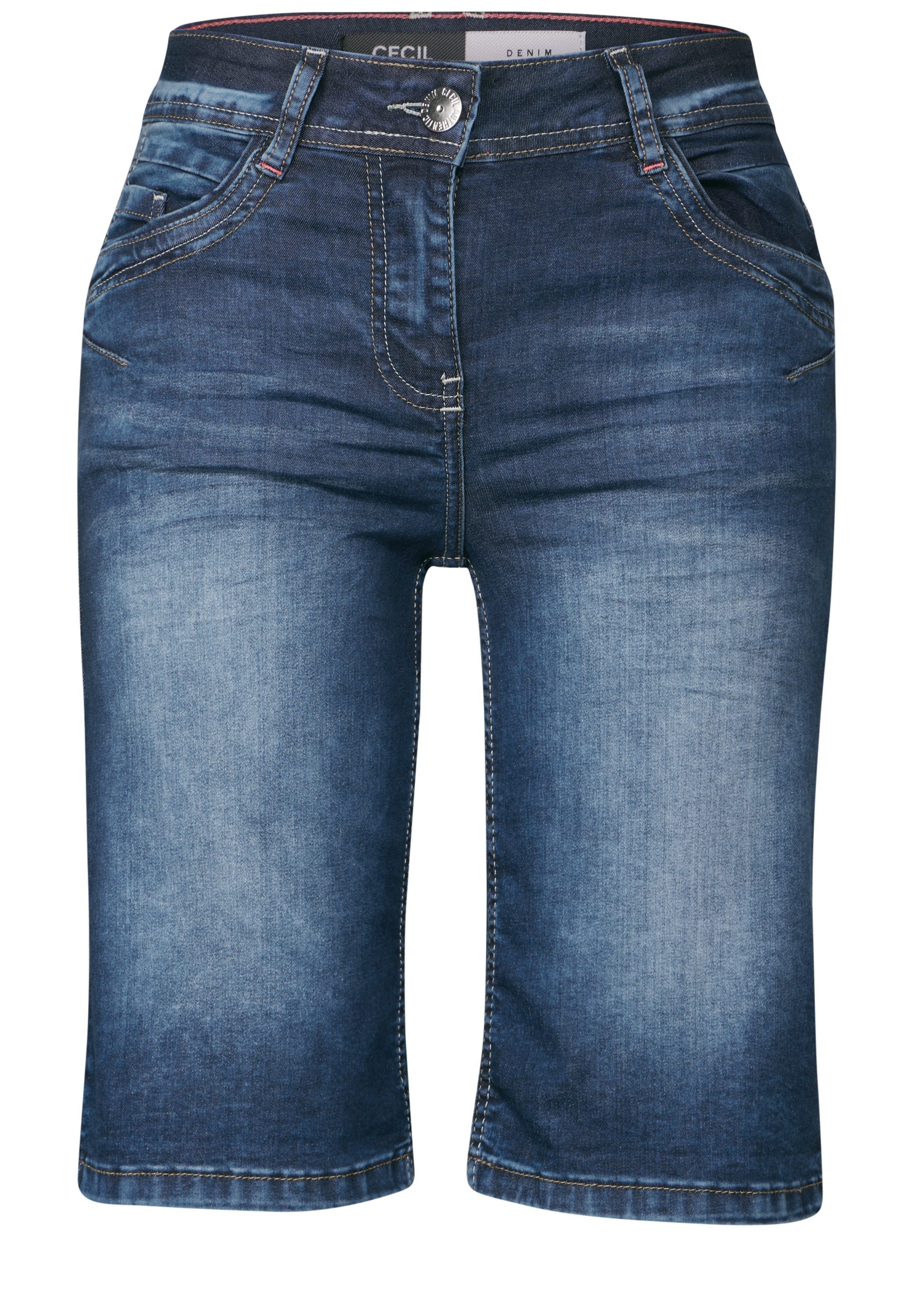 CECIL Shorts Style Scarlett Sommerhose,Jeans im 5-Pocket-Stil