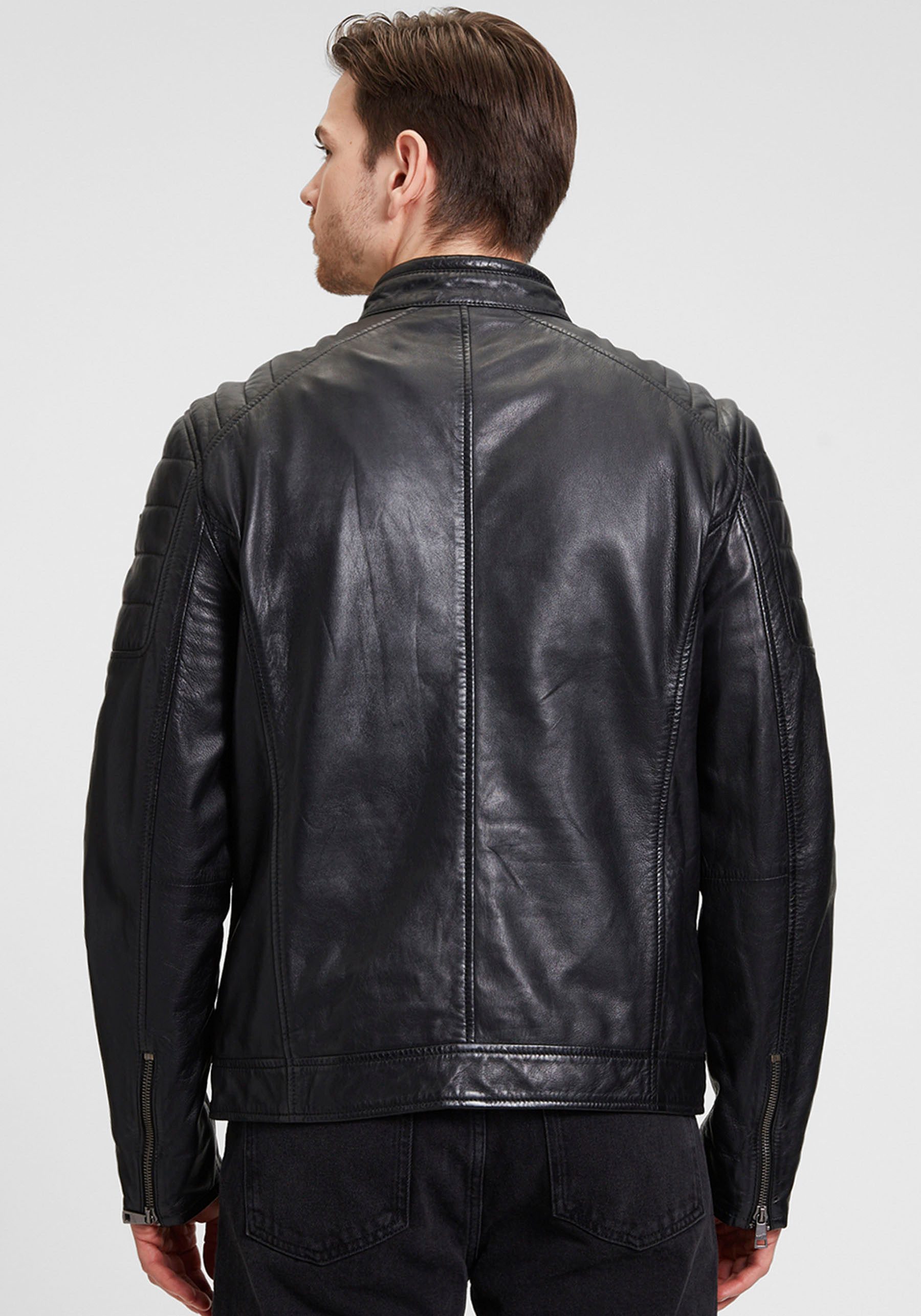 Mauritius Lederjacke GBDerry LAORV mit Stehkragen, günstig online kaufen