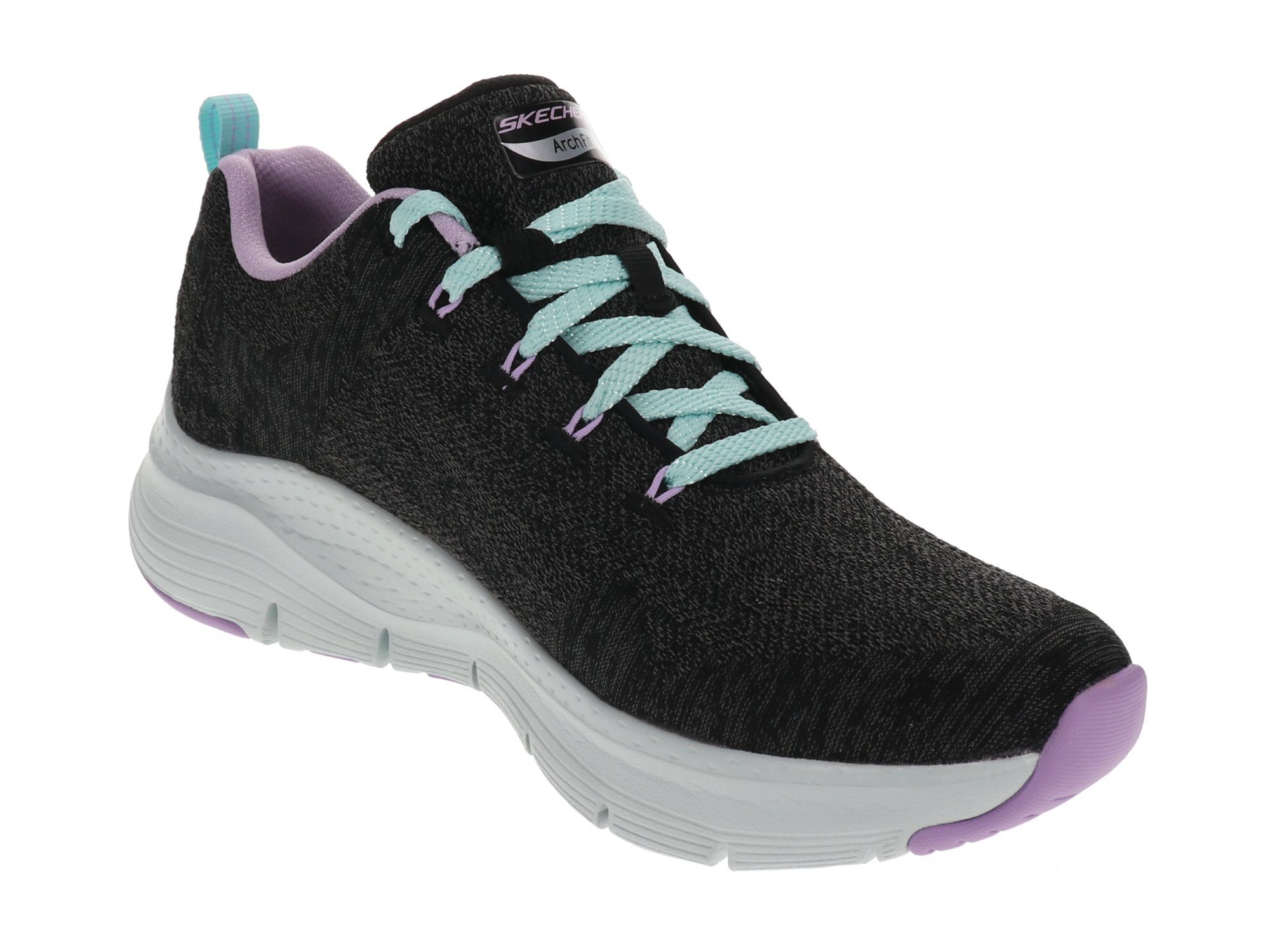 Skechers Comfy Fit Wave Sneaker Arch - black/lavender