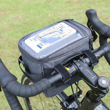 Juoungle Satteltasche Fahrrad Rahmentasche Handytasche Fahrrad Handyhalterung Wasserdicht