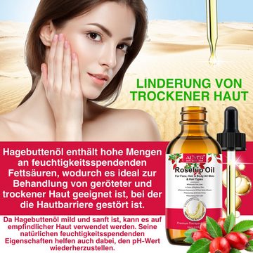 ALIVER Haaröl Hagebuttenöl Haaröl Wildrosenöl Gesichtspflege Bio Vegan Aliver, 1-tlg., Vegan