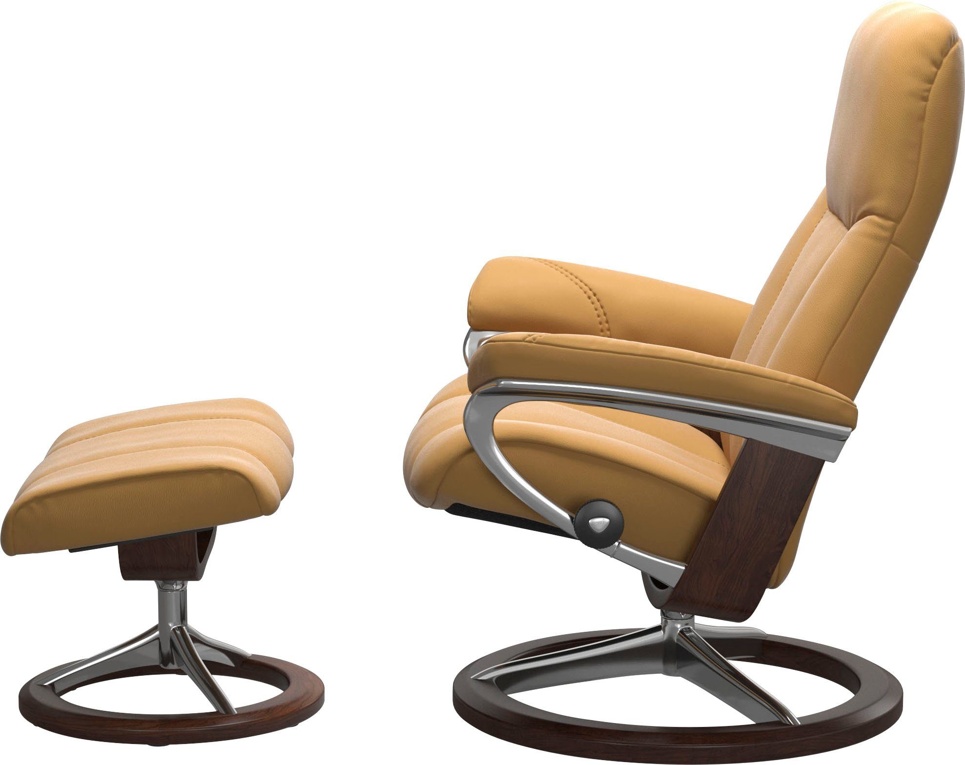 Relaxsessel M, Stressless® mit Consul, Gestell Base, Signature Braun Größe