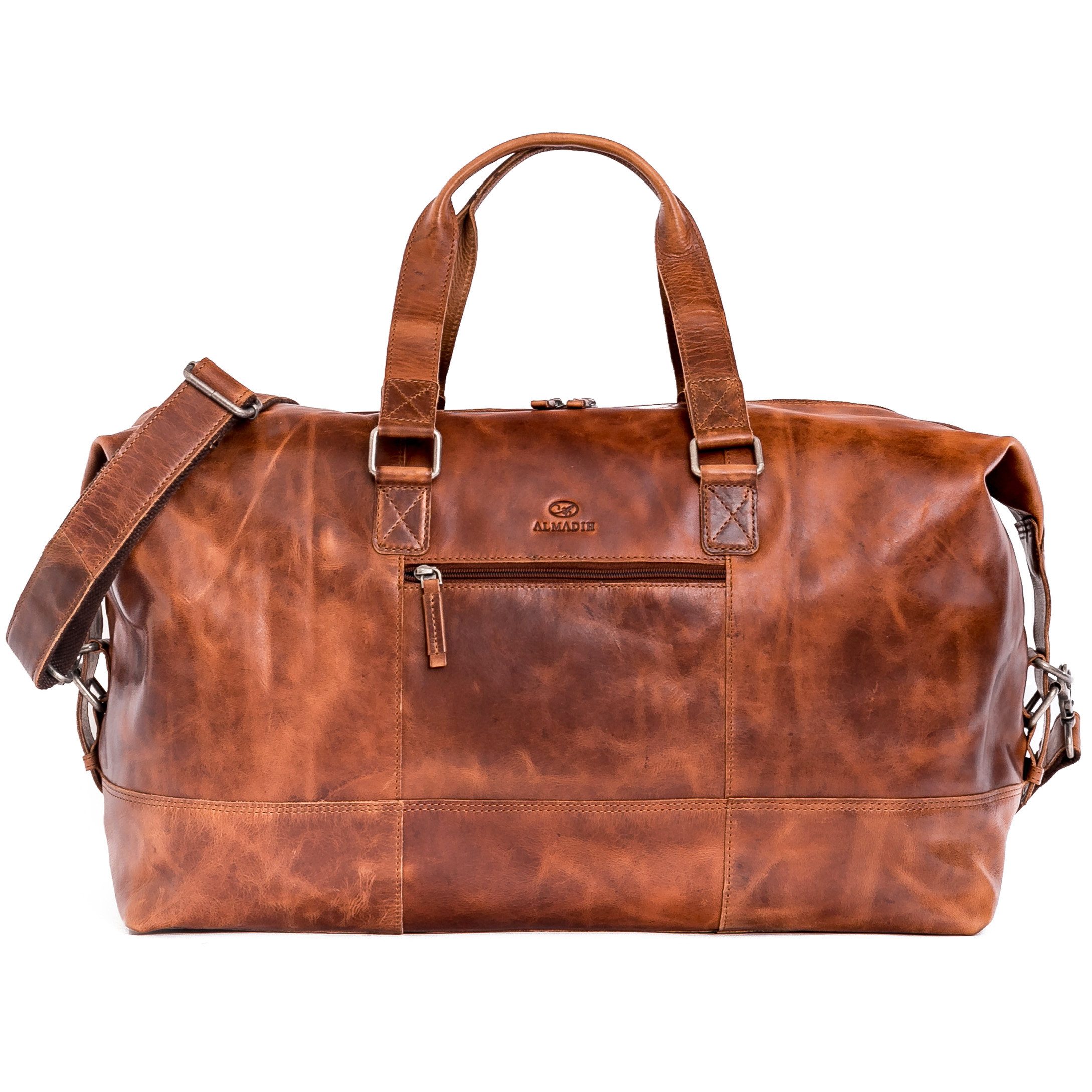 Reisetasche Leder YURI Weekender Handgepäck Gym Fitness Tasche Herren