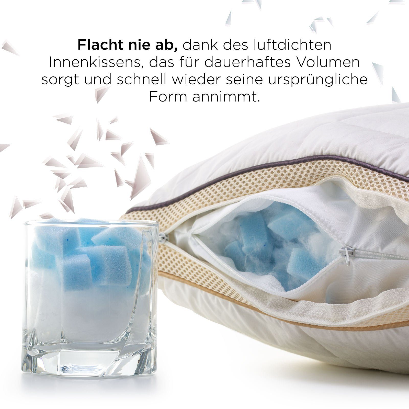 Vitapur Schlafkissen NEO Kinderkopfkissen 40x60cm für den Kinderschlaf günstig online kaufen