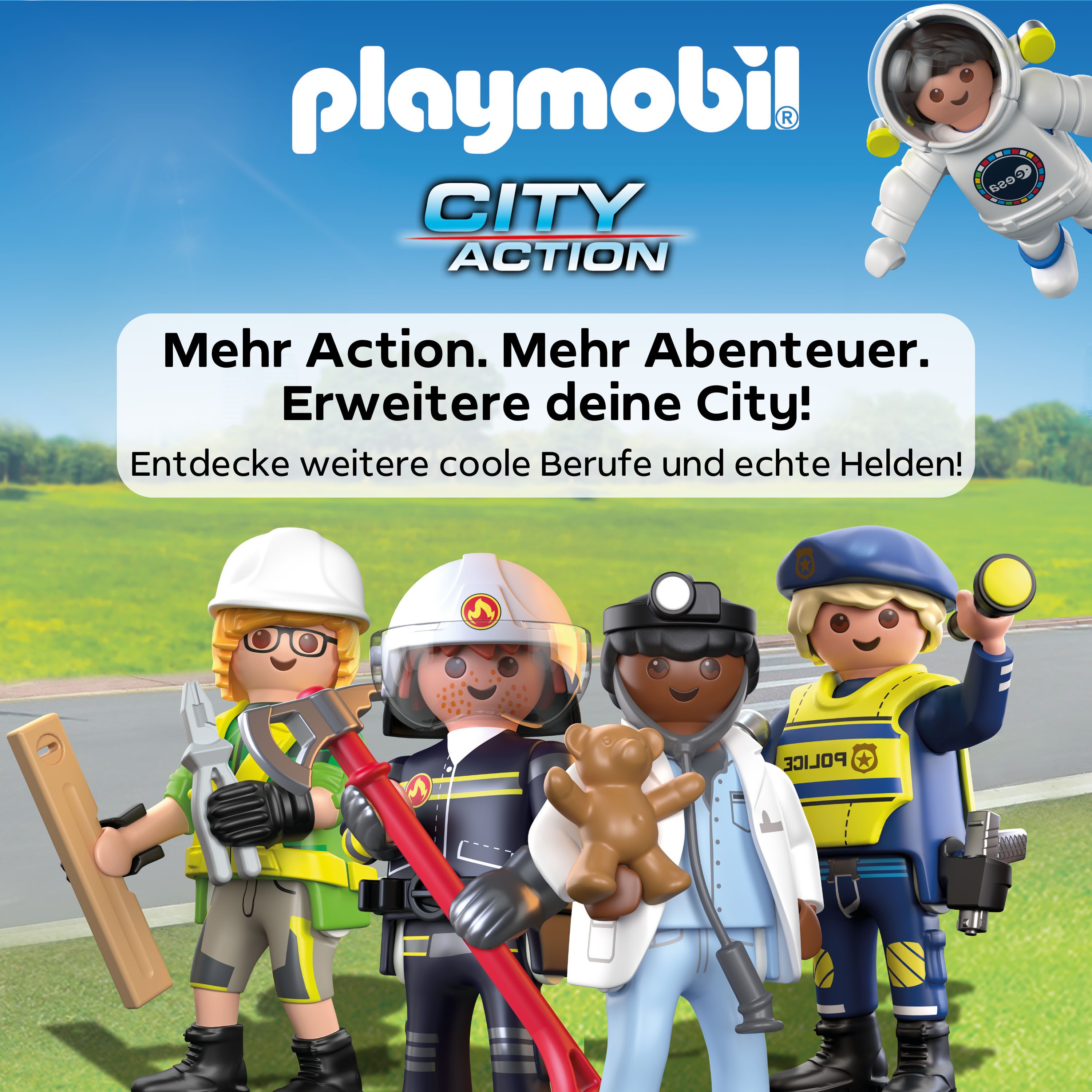 Playmobil® Polizei Streifenwagen (71729), Playmobil Action Heroes Konstruktions-Spielset, (24 St) – Bild 5 von 5