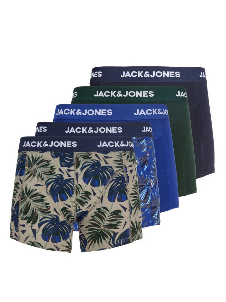 Jack & Jones Trunk JACHENDO LEAVES TRUNKS 5 PACK (Packung, 5-St) Baumwollmischung