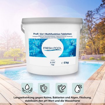 Fresh-Pool Poolpflege Profi 5in1 Multifunktion Tabletten 200g 5 kg
