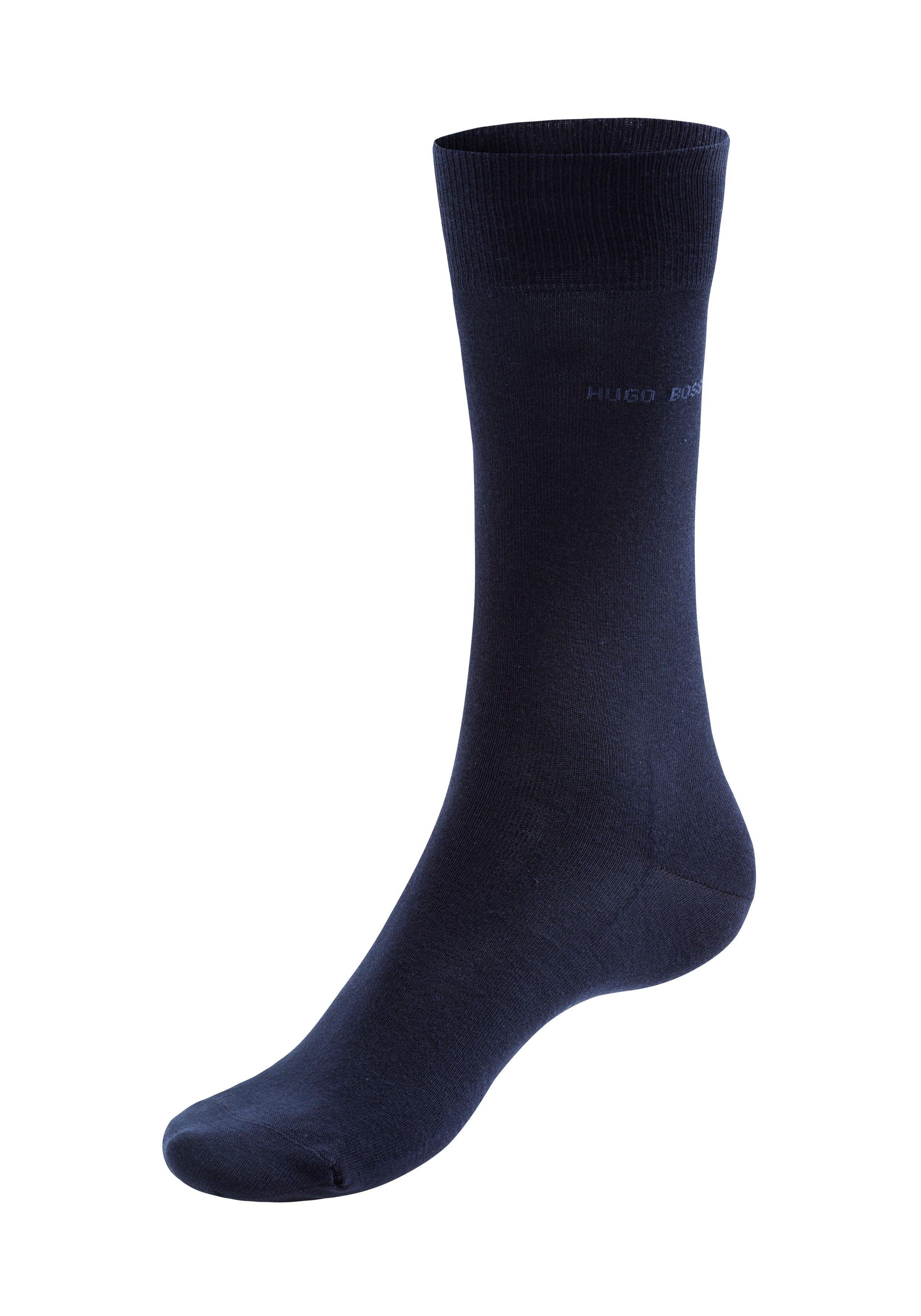 BOSS Basicsocken Marc RS Uni mit eingesticktem Logoschriftzug