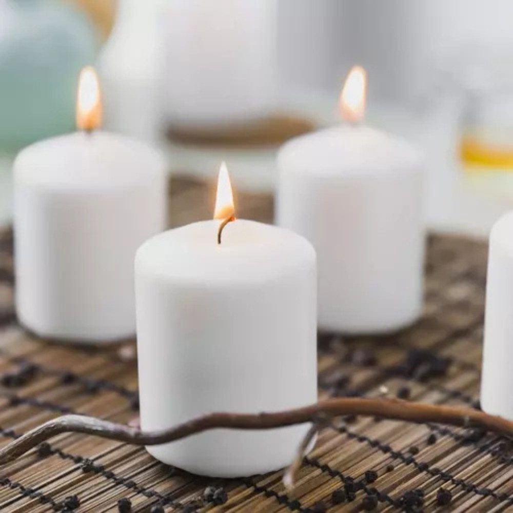 ISO TRADE Formkerze Zylinderkerze Kerze (Spar-Set, 8-tlg., zeitlos), brennt bis zu 20 Stunden