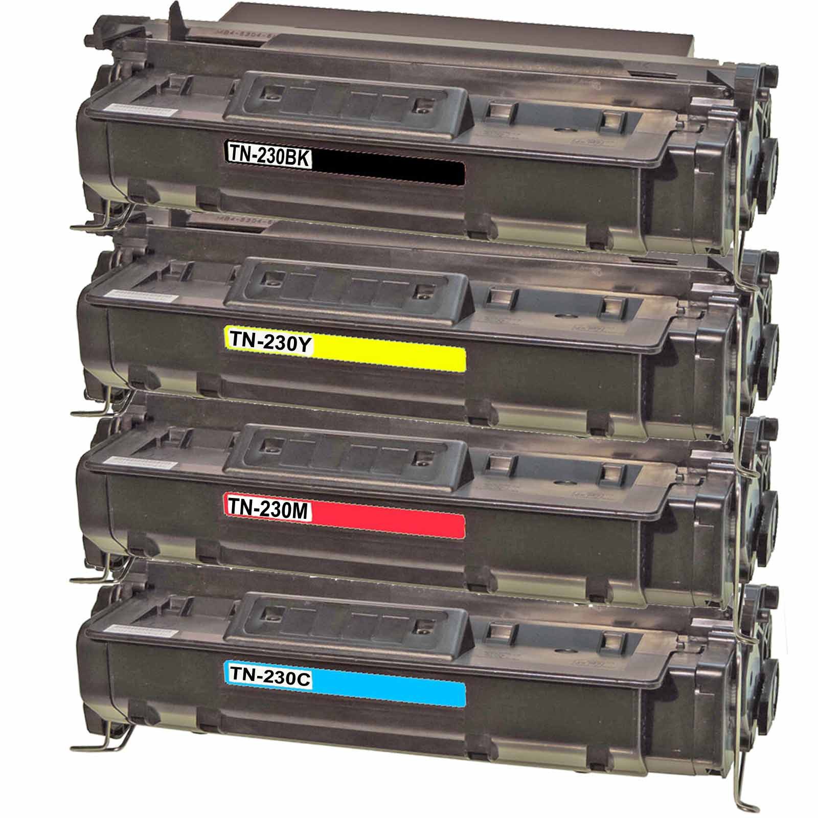 Tonerkartusche Gigao TN-230 Toner-Set kompatibel mit Brother für HL-3040CN - BCMY, (Kompatibel für Brother HL-3040 CN TN-230, Druckleistung bis ca. Seiten), CW