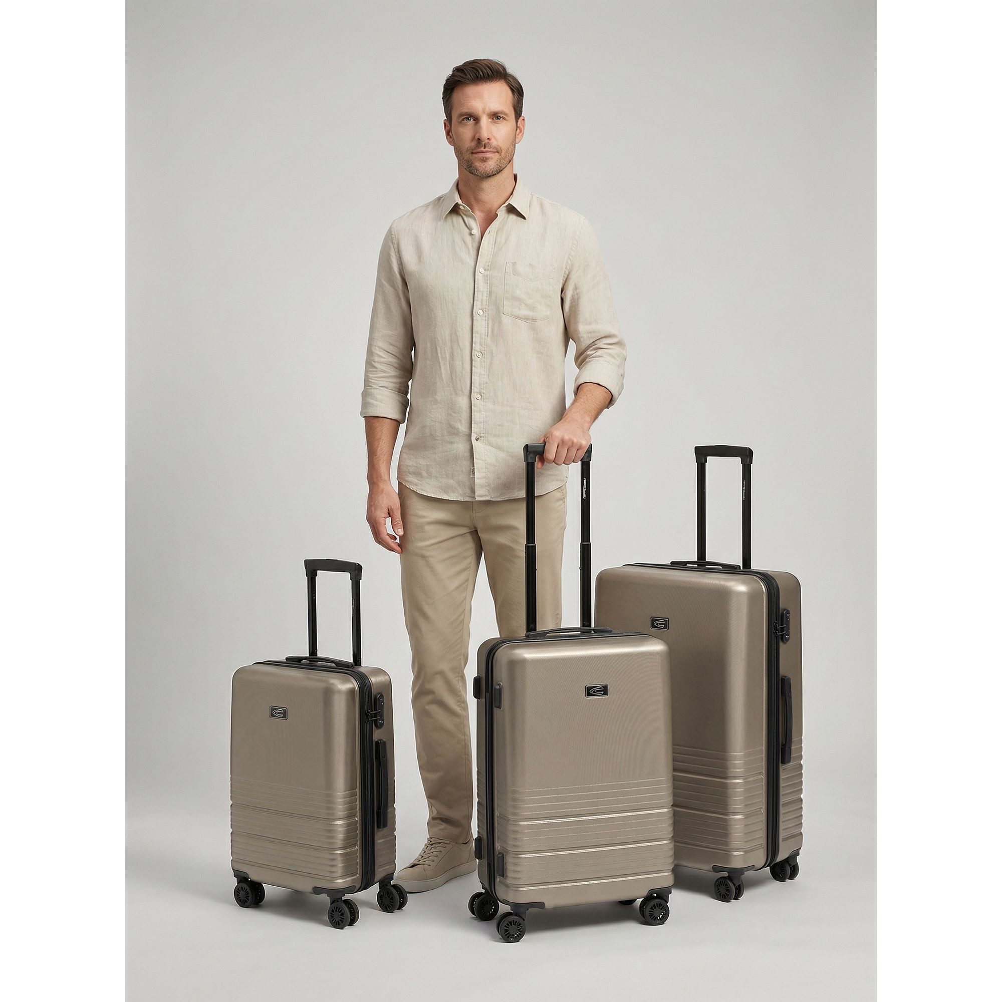 camel active Trolleyset Hanoi, 4 Rollen, (3-teilig, 3 tlg), ABS günstig online kaufen