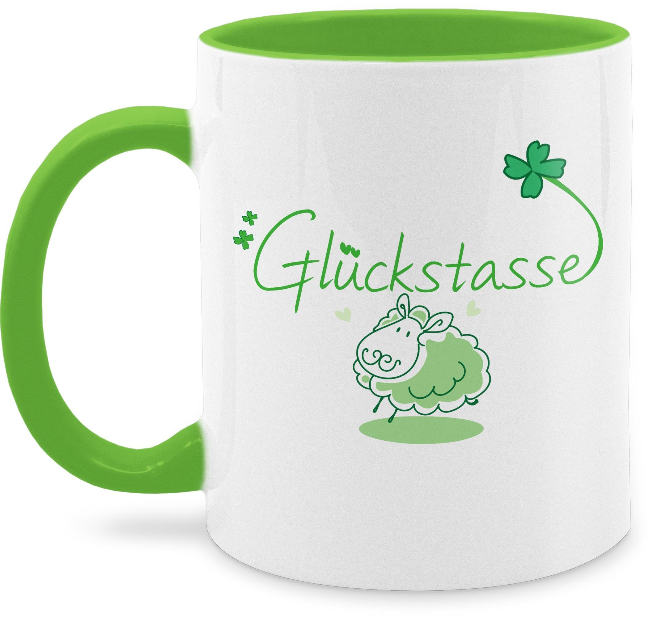 Shirtracer Tasse Glückstasse, Keramik, Statement