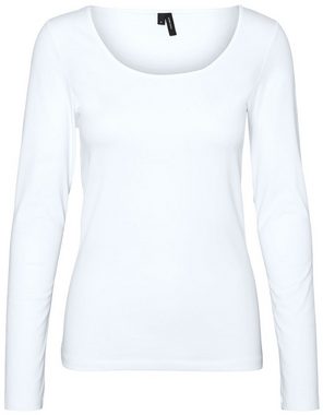 Vero Moda Langarmshirt (2er-Pack) Basic U-Neck Shirt im Doppelpack