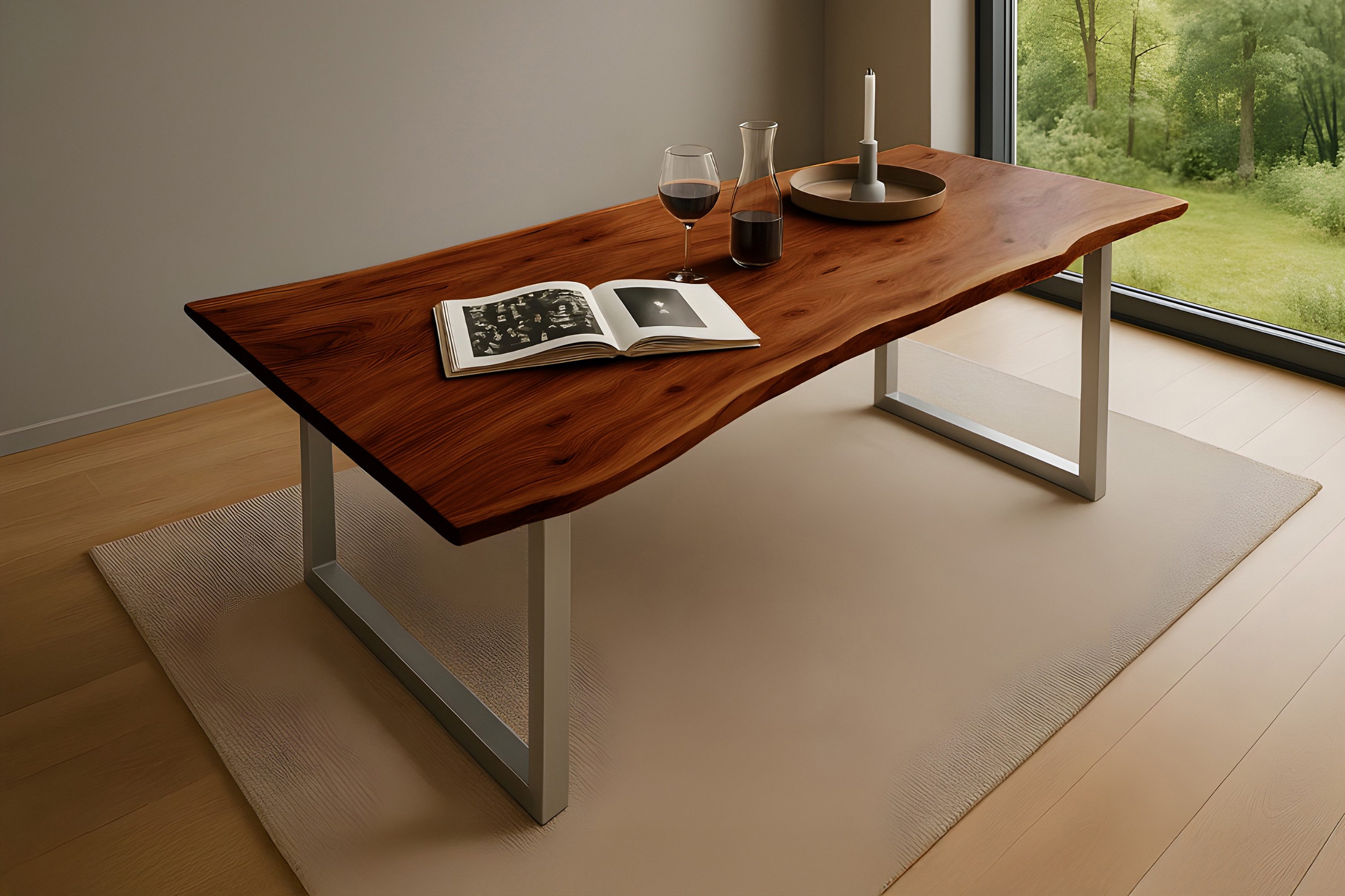 Loreno® Baumkantentisch Quinn, massives Akazienholz, natürliche günstig online kaufen