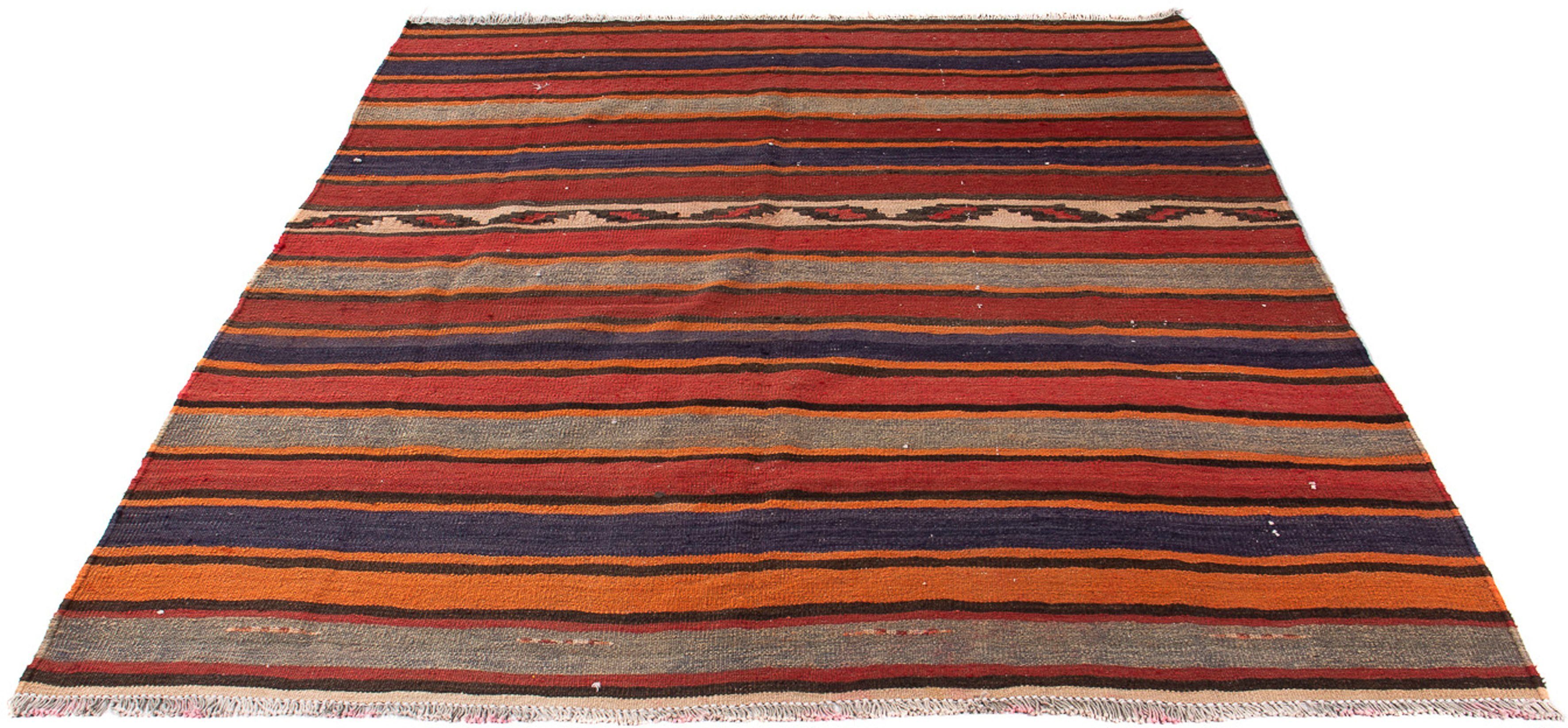 Wollteppich Kelim - Old - 160 x 185 cm - mehrfarbig, morgenland, quadratisch, Höhe: 5 mm, Wohnzimmer, Einzelstück