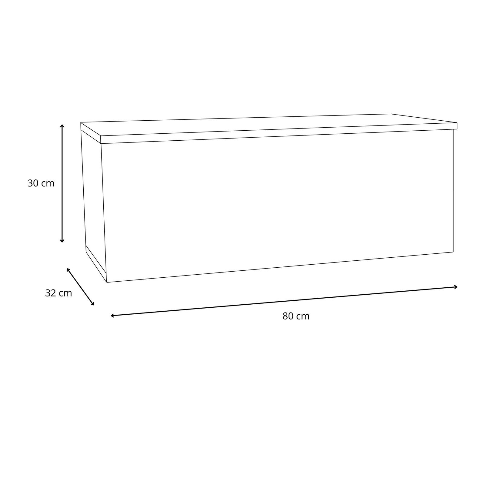 KOBI S.C. TV-Schrank TV-Lowboard KOBI 80 cm Eiche Craft Wandmontage für modernes Wohnzimmer – Bild 5 von 5