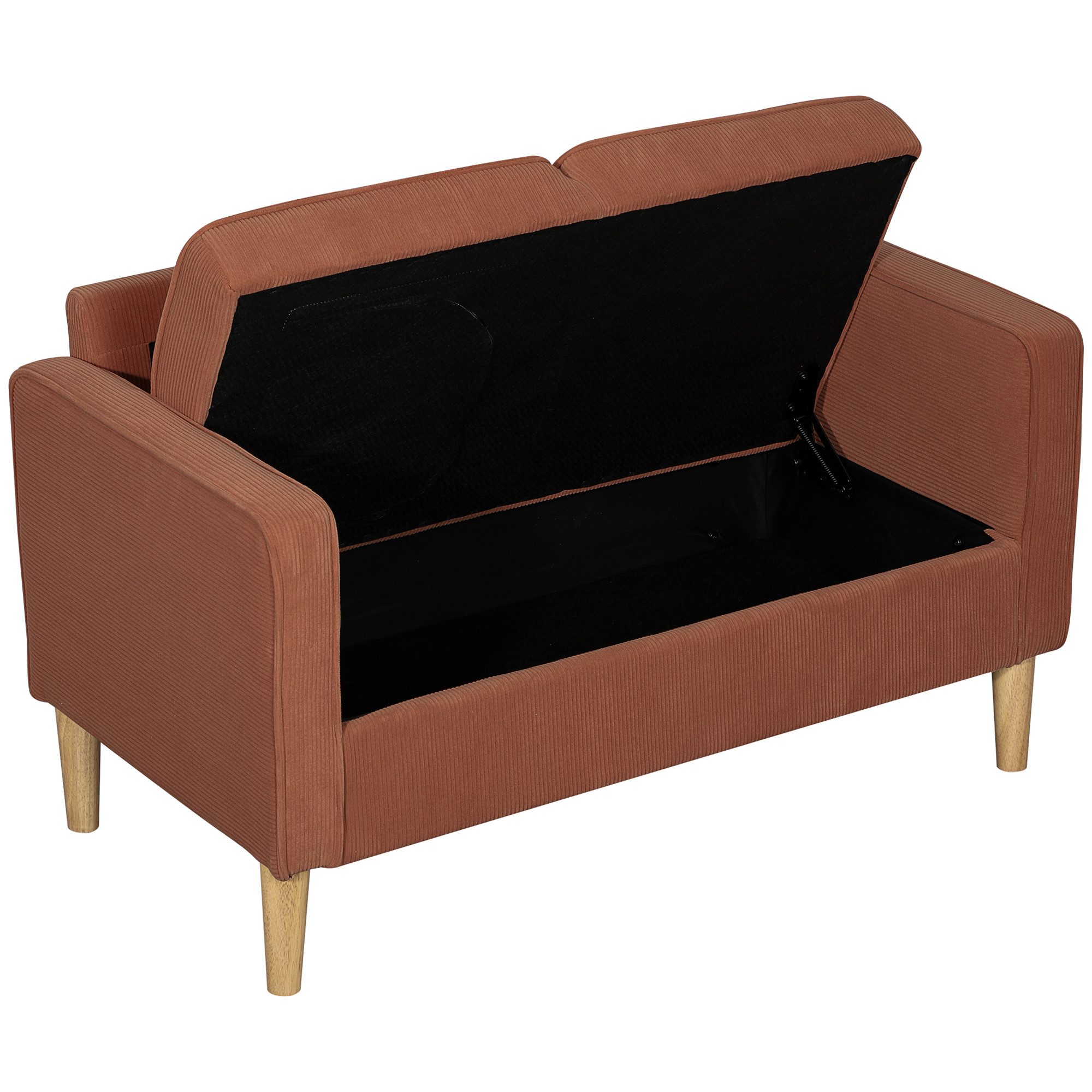 HOMCOM 2-Sitzer Sofa klein Couch mit günstig online kaufen