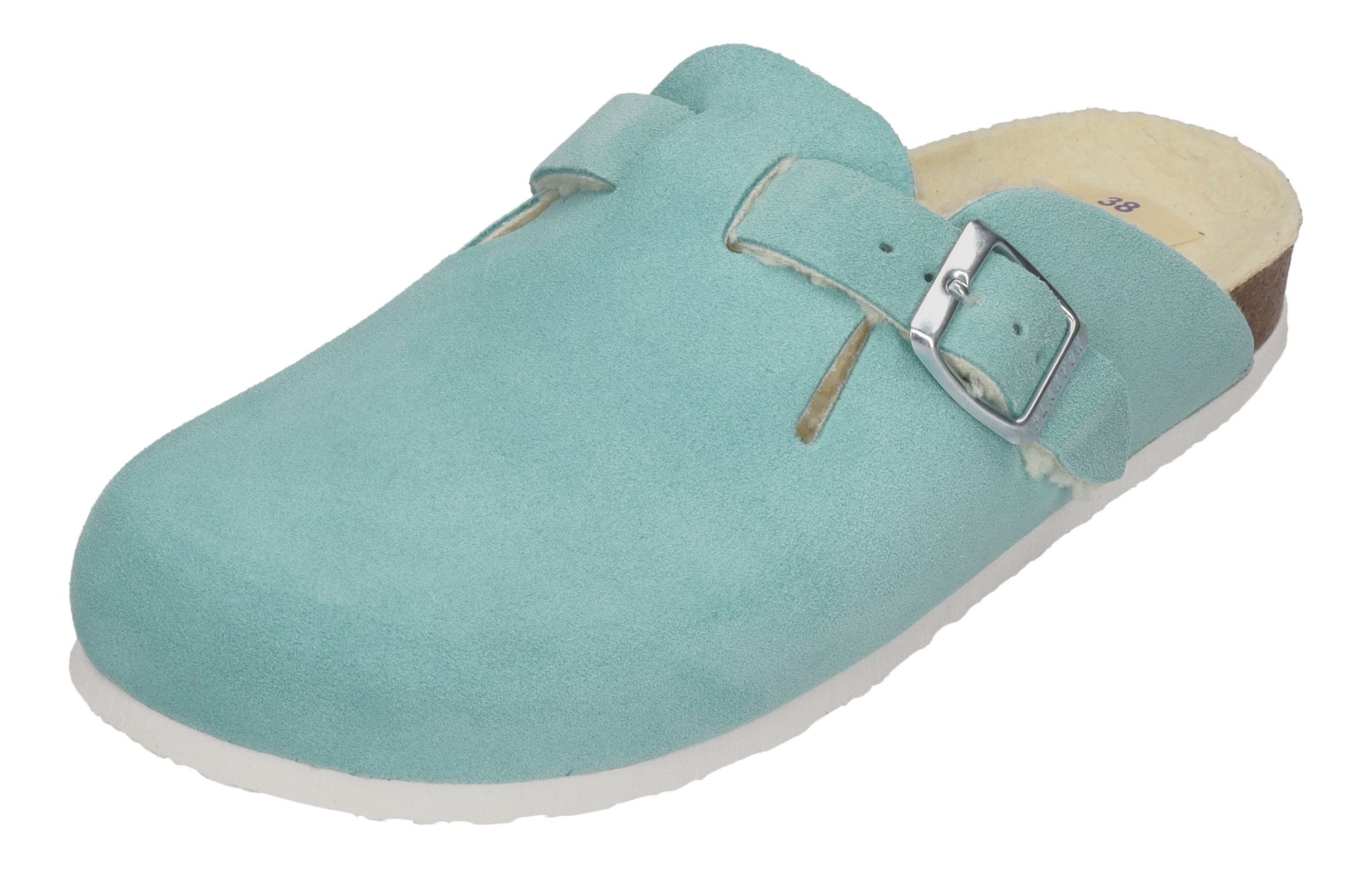 Plakton BLOGG WOOL Pantolette celeste