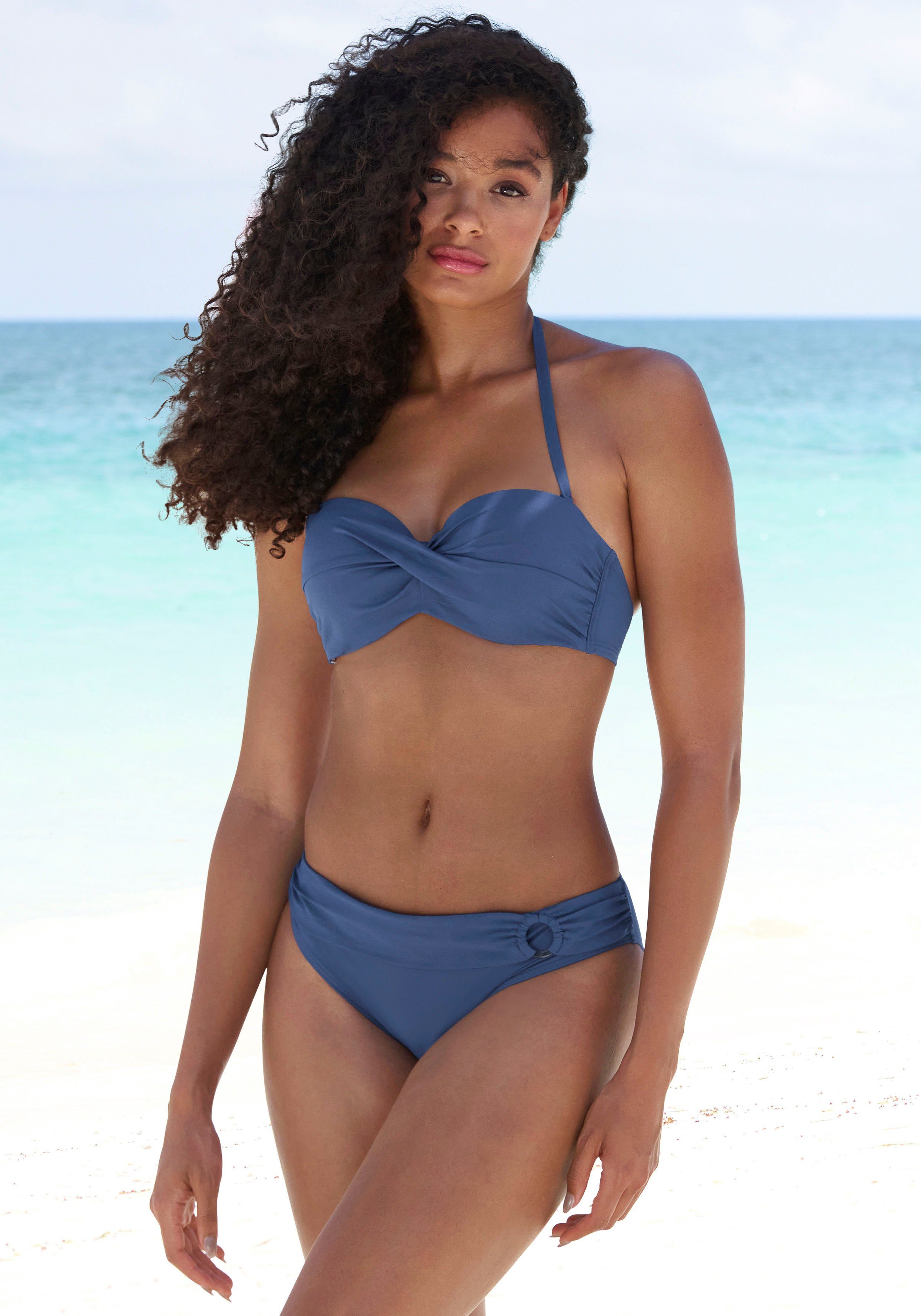 s.Oliver Bügel-Bandeau-Bikini-Top Rome, in Wickeloptik günstig online kaufen