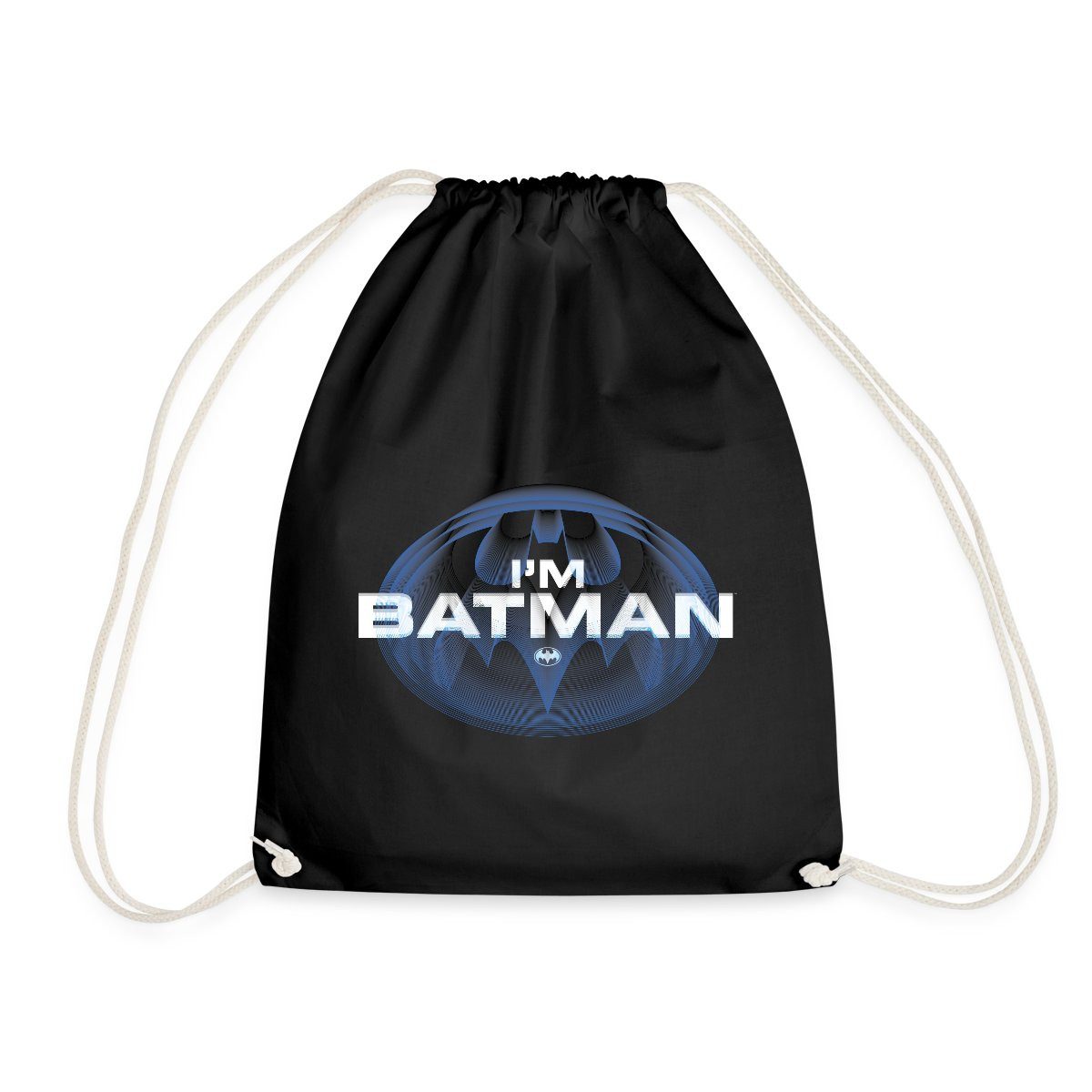 Spreadshirt Turnbeutel The Flash I'm Batman Blaues Logo Turnbeutel (1-tlg)