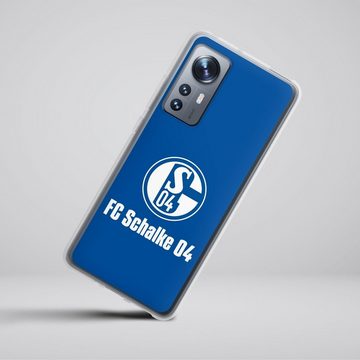 DeinDesign Handyhülle FC Schalke 04 Blau, Xiaomi 12 5G Silikon Hülle Bumper Case Handy Schutzhülle