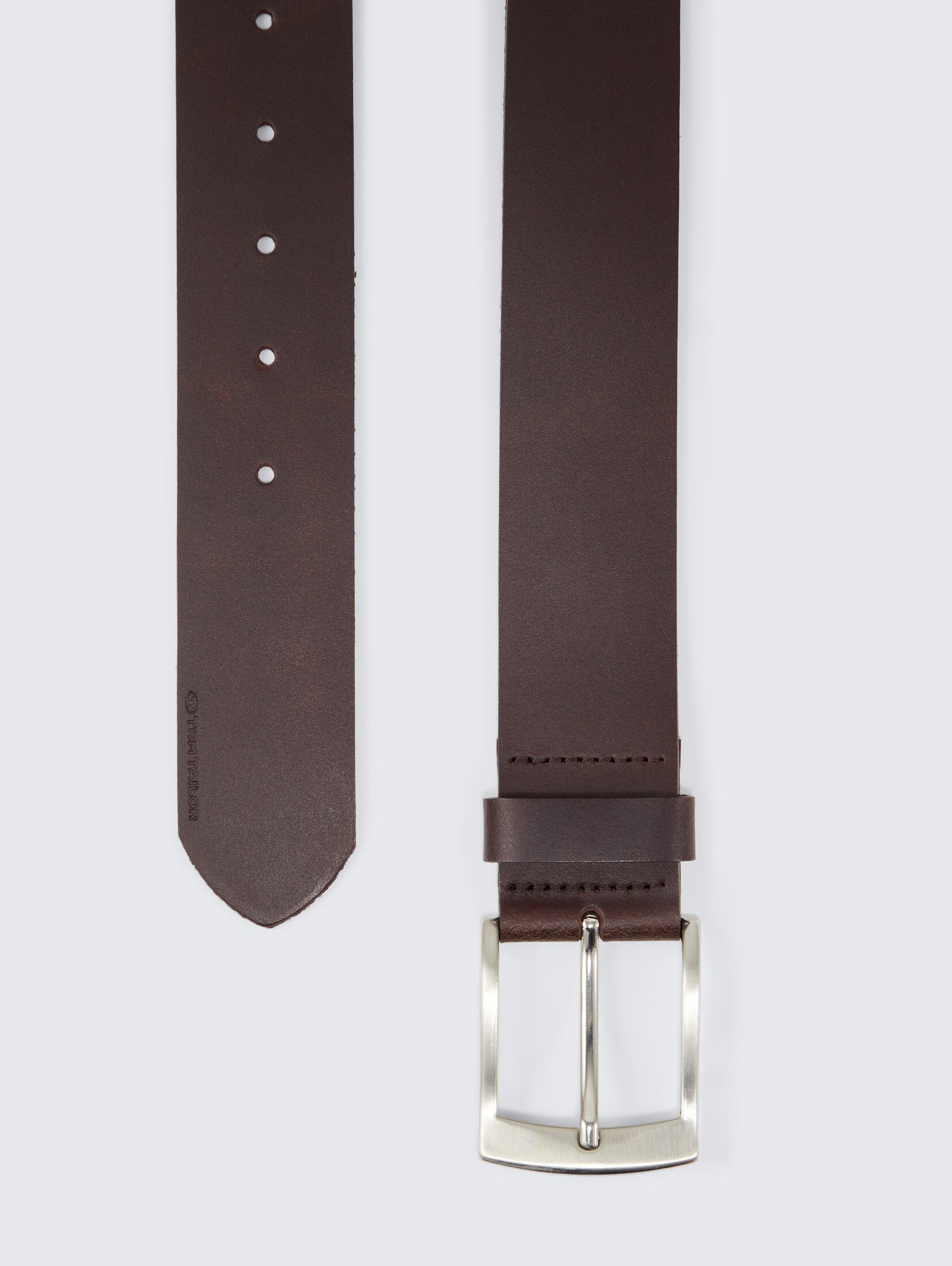 TOM TAILOR Ledergürtel Belts TTANDREW Ledergürtel mit eckiger Dornschließe