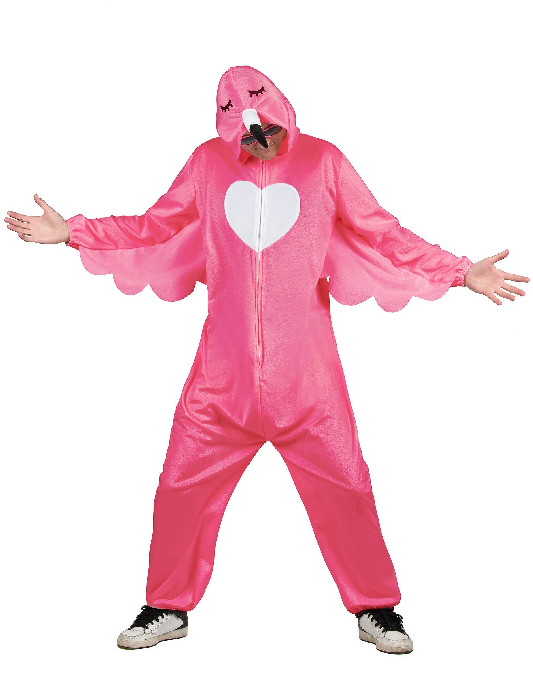 Kostüm Flamingo-Kostüm für Herren Faschingskostüm pink