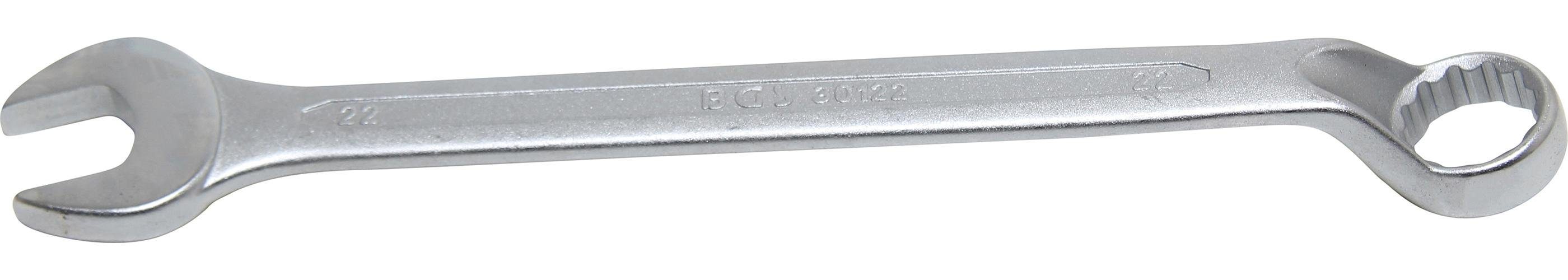 BGS technic Maulschlüssel Maul-Ringschlüssel, gekröpft, SW 22 mm