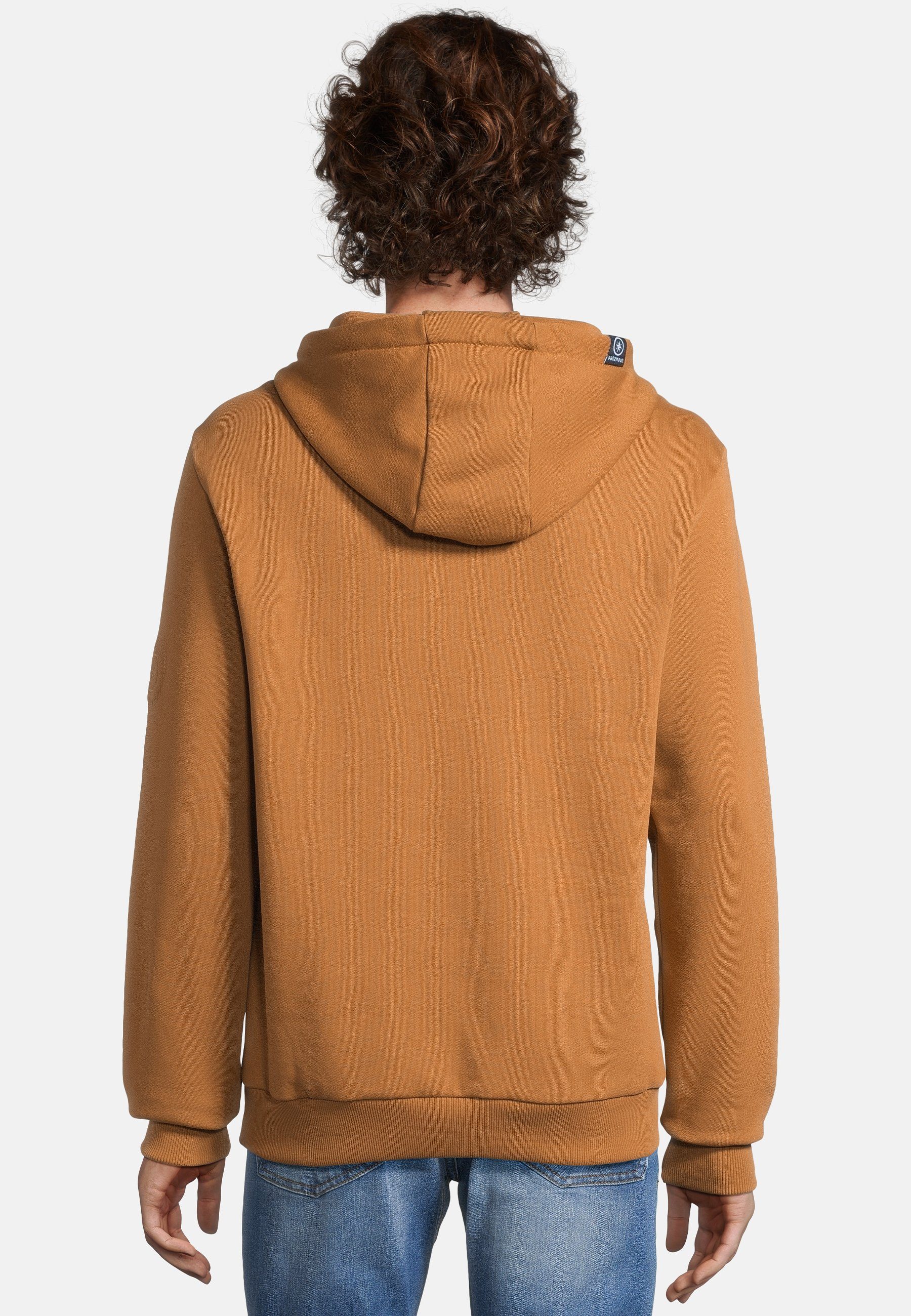 salzhaut Hoodie HEFF - MOIN Herren normale Passform salzhaut Kapuzenpullover – bequemer Fit und nordisch klares Design – Bild 5 von 5