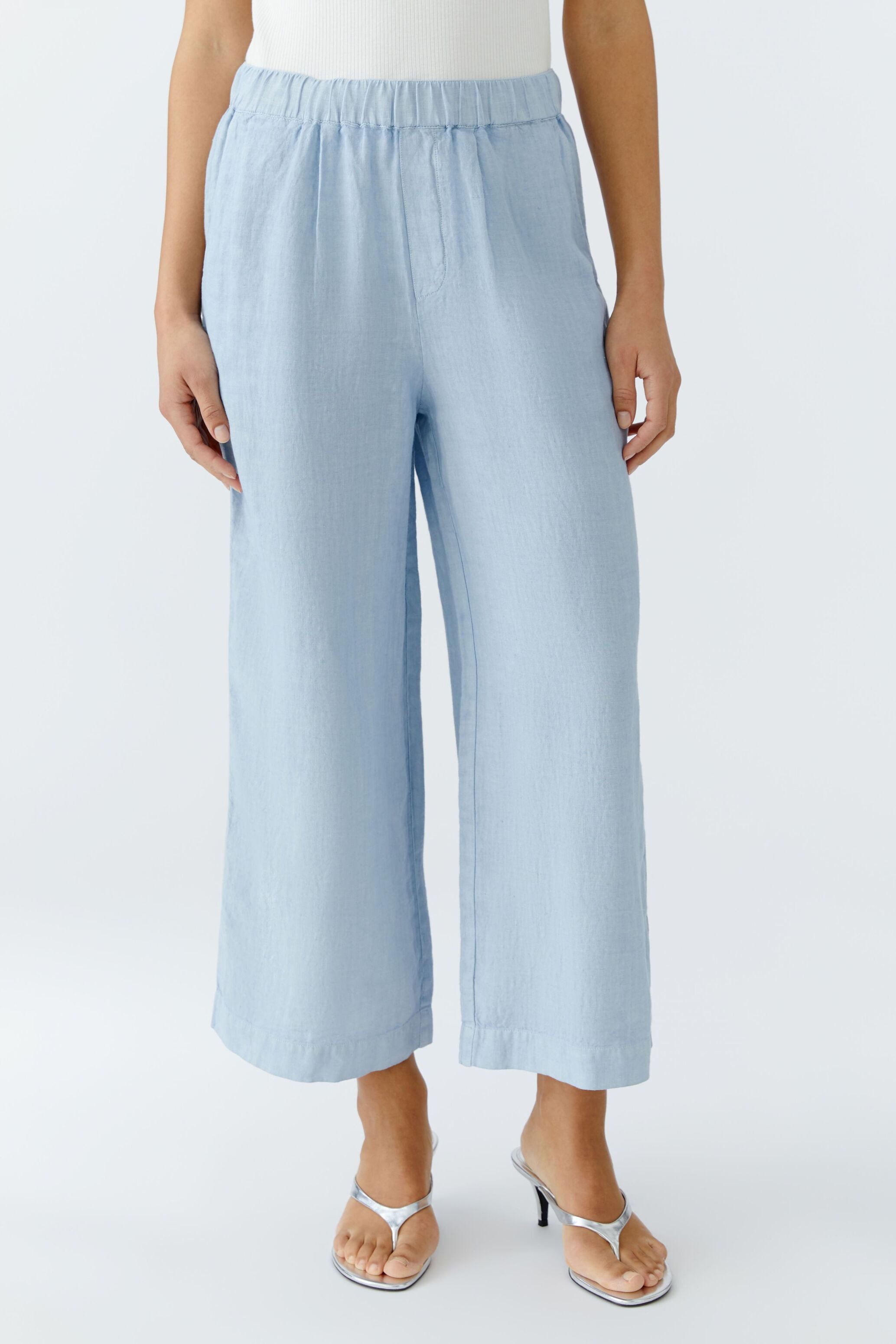 Oui Stoffhose Culotte reines Leinen günstig online kaufen