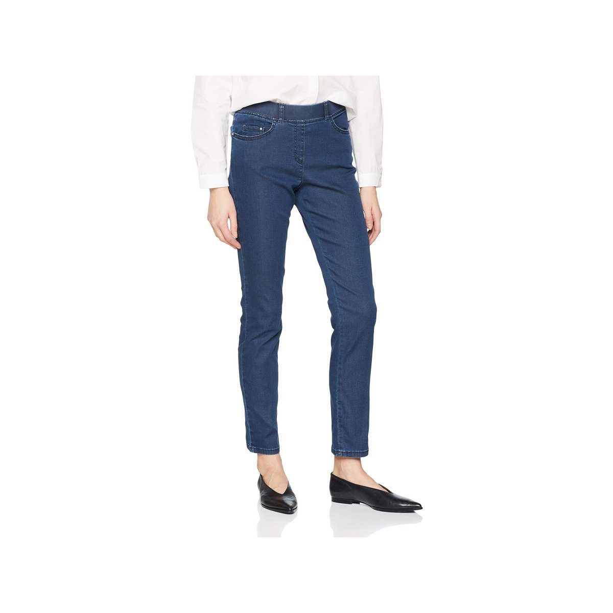 RAPHAELA by BRAX Skinny-fit-Jeans (1-tlg) grau regular