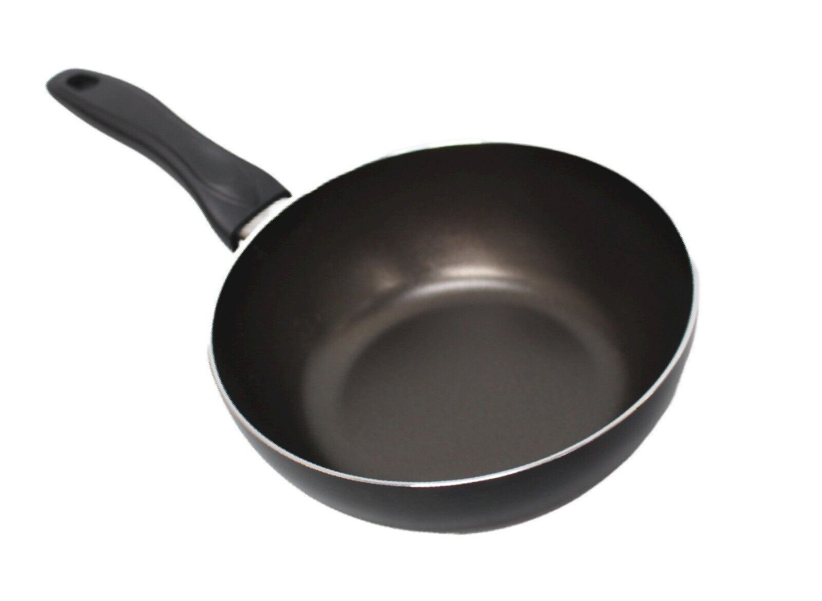 Wok Mini Bratpfanne Wok Omlette Spiegeleipfanne Schwarz, Aluminium (1-tlg)