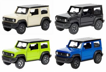 Welly Modellauto SUZUKI JIMNY Modellauto 11cm aus Metall Modell Auto 13 (Schwarz), Spielzeugauto Spielzeug Kinder Geschenk