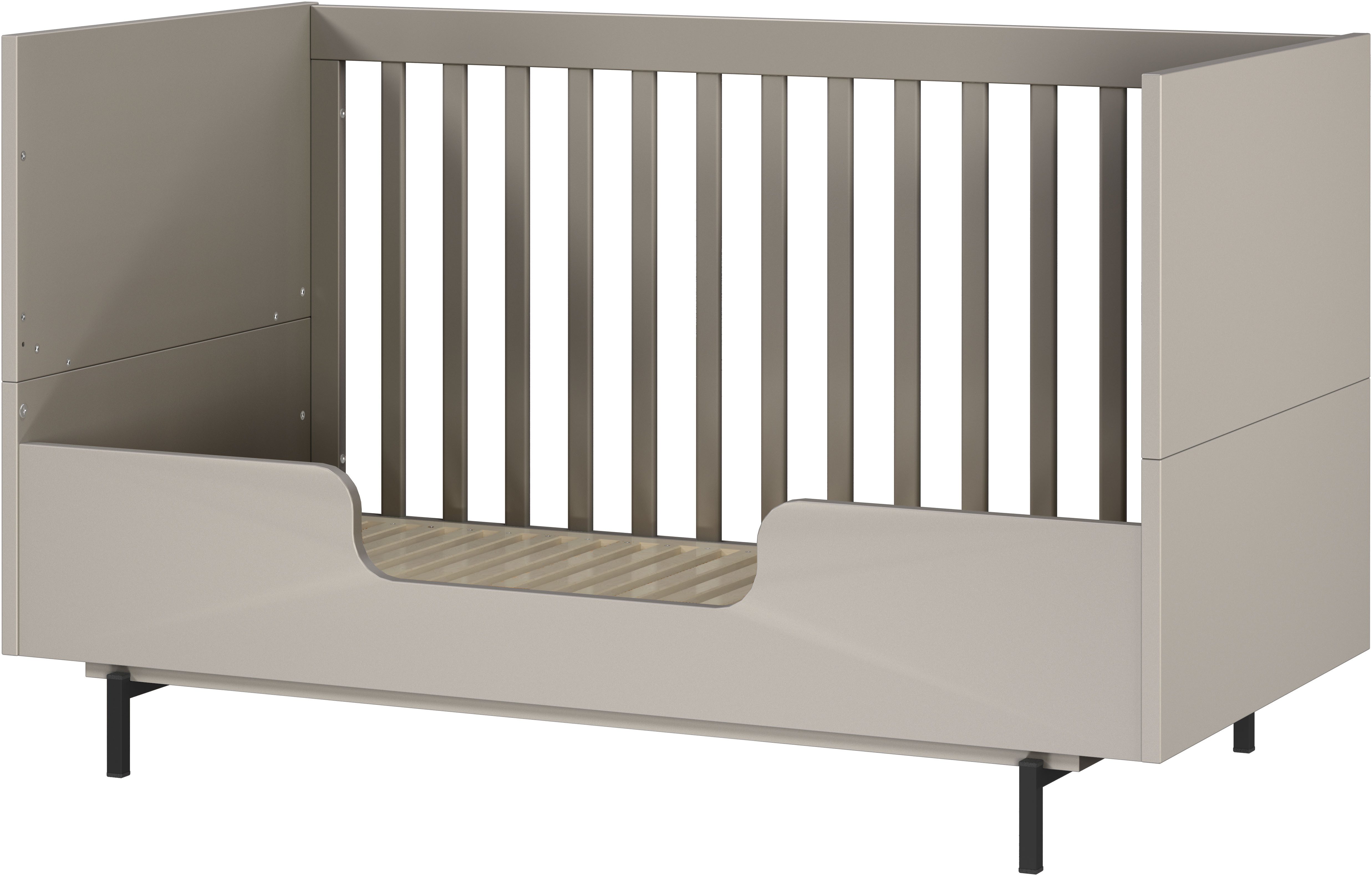 GERMANIA Kinderbett Tomino in 2 Ausführungen (Set, 2-tlg), inkl. Umbauseiten, B/H/T 144/87/75 cm, belastbar bis 100 kg