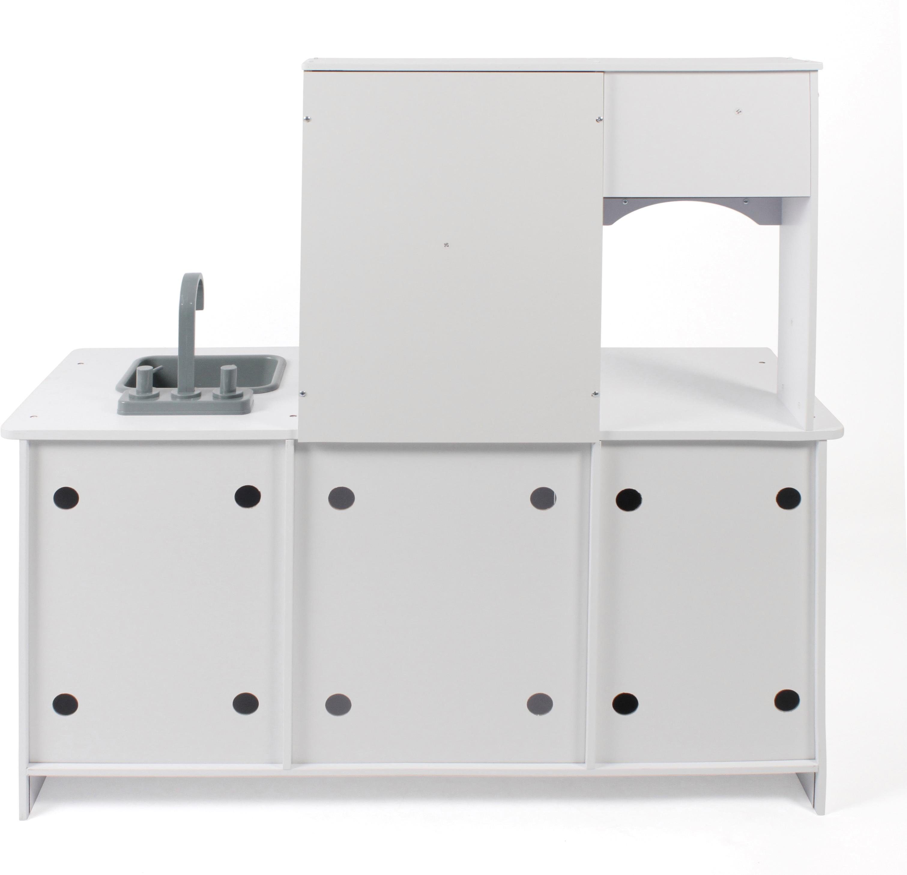 CHIC2000 Spielküche Große Spielküche, weiß-grau Kunststoff, MDF