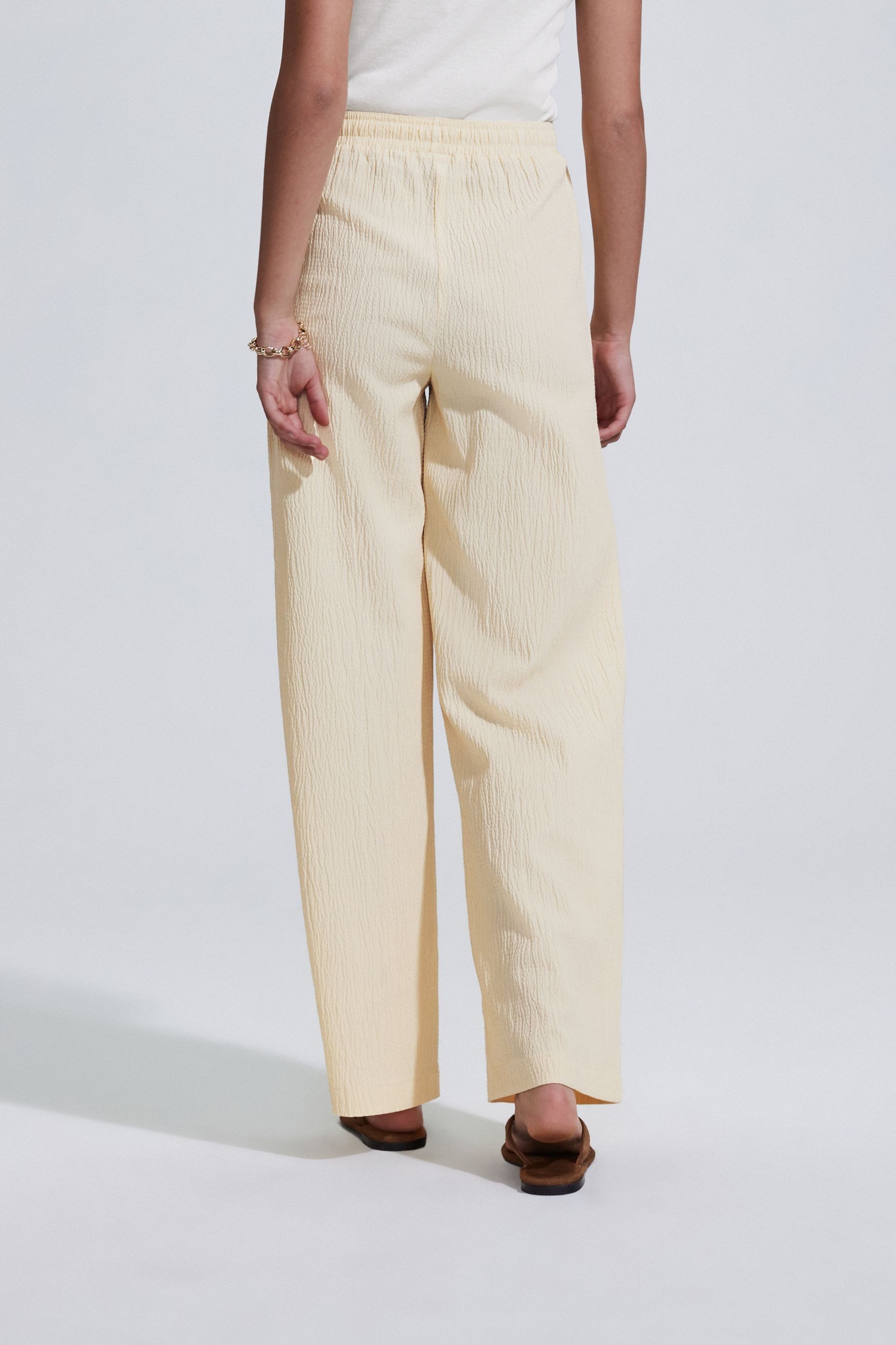 Next Palazzohose Strukturierte Hose mit weitem Bein (1-tlg) günstig online kaufen