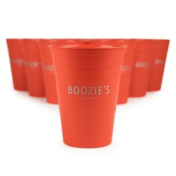 BOOZIE'S Spiel, Nachhaltiges Beer Pong Set (Classic Red)