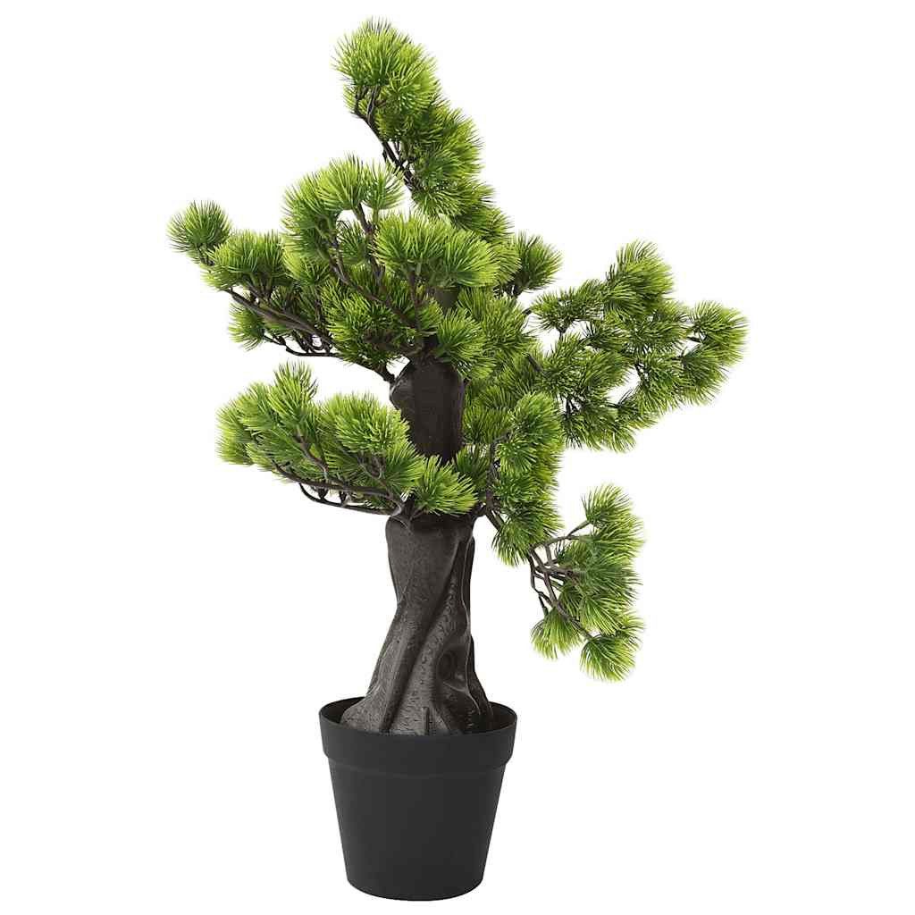 Kunstbonsai Künstlicher Bonsai Pinus mit Topf 60 cm Grün, vidaXL, Höhe 60 cm