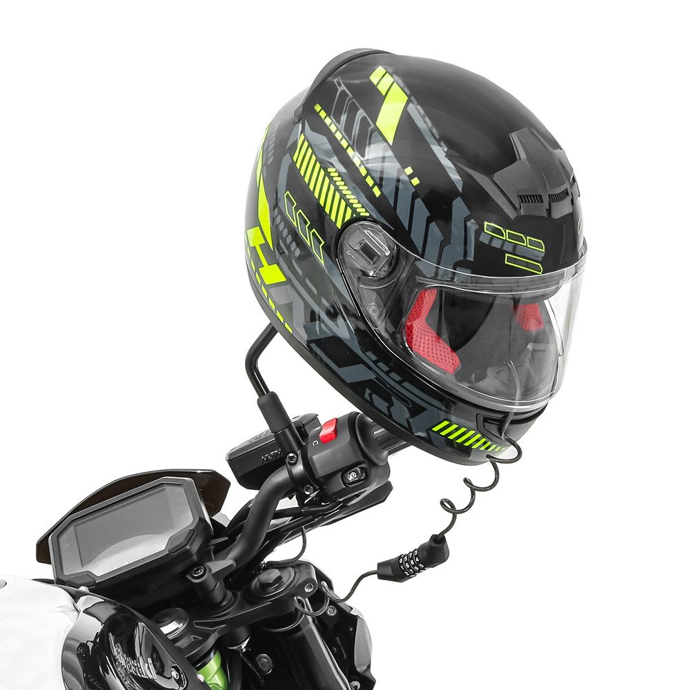 Helmschloss Helmschloss Motorrad / Zahlenschloss HS1 # schwarz