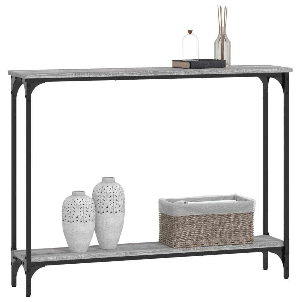 vidaXL Beistelltisch Konsolentisch Grau Sonoma 100x22,5x75 günstig online kaufen