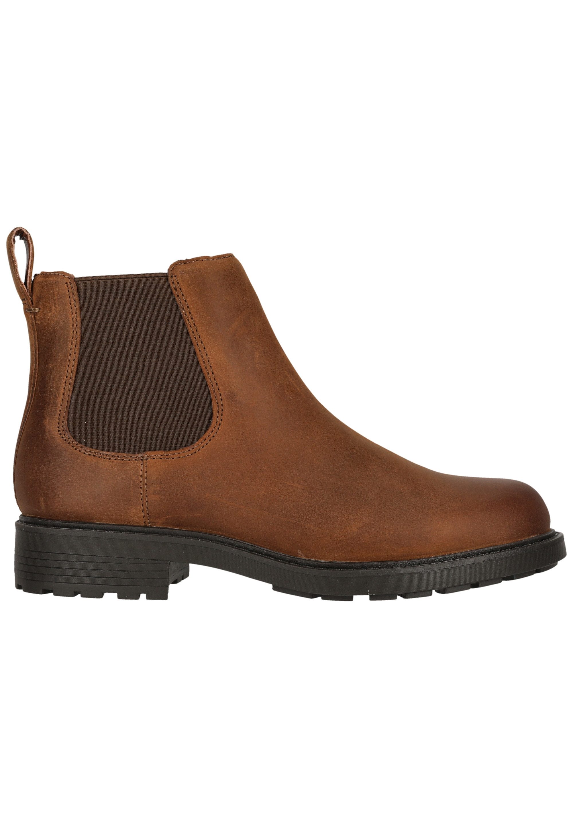 Clarks Orinoco2 Lane Brown Snuff Stiefelette mit elastischen Einsätzen