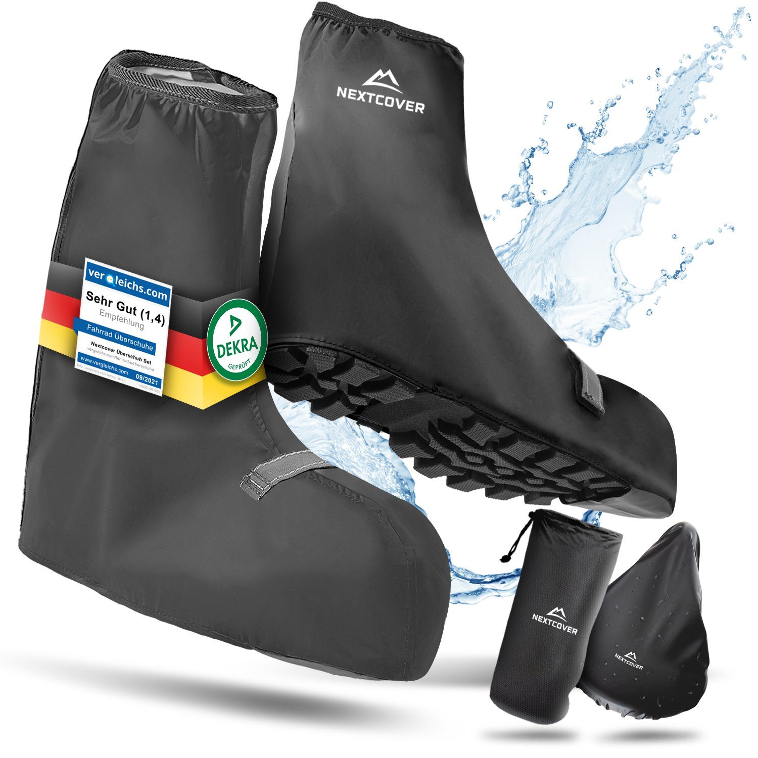 Nextcover Fahrrad-Überschuh Universelle Галоші Fahrrad I 100% Wind-& wasserdicht